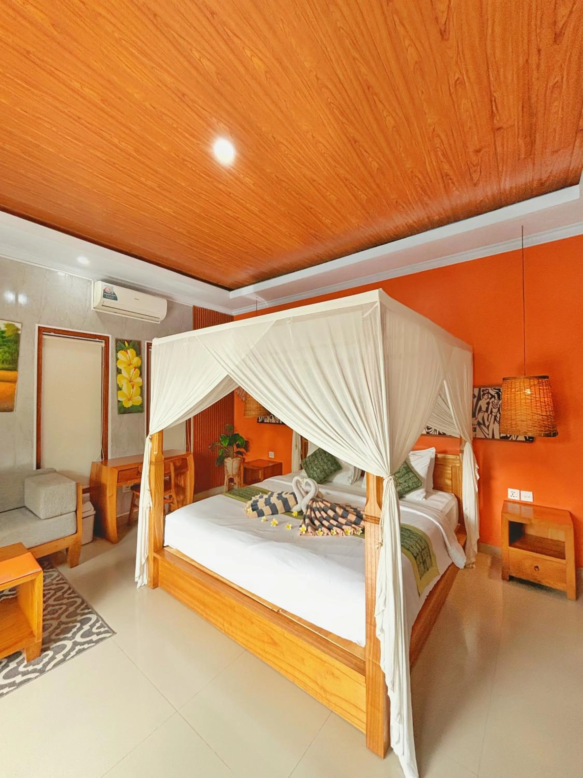 Bed in Ubud Suarga Private Pool Villa