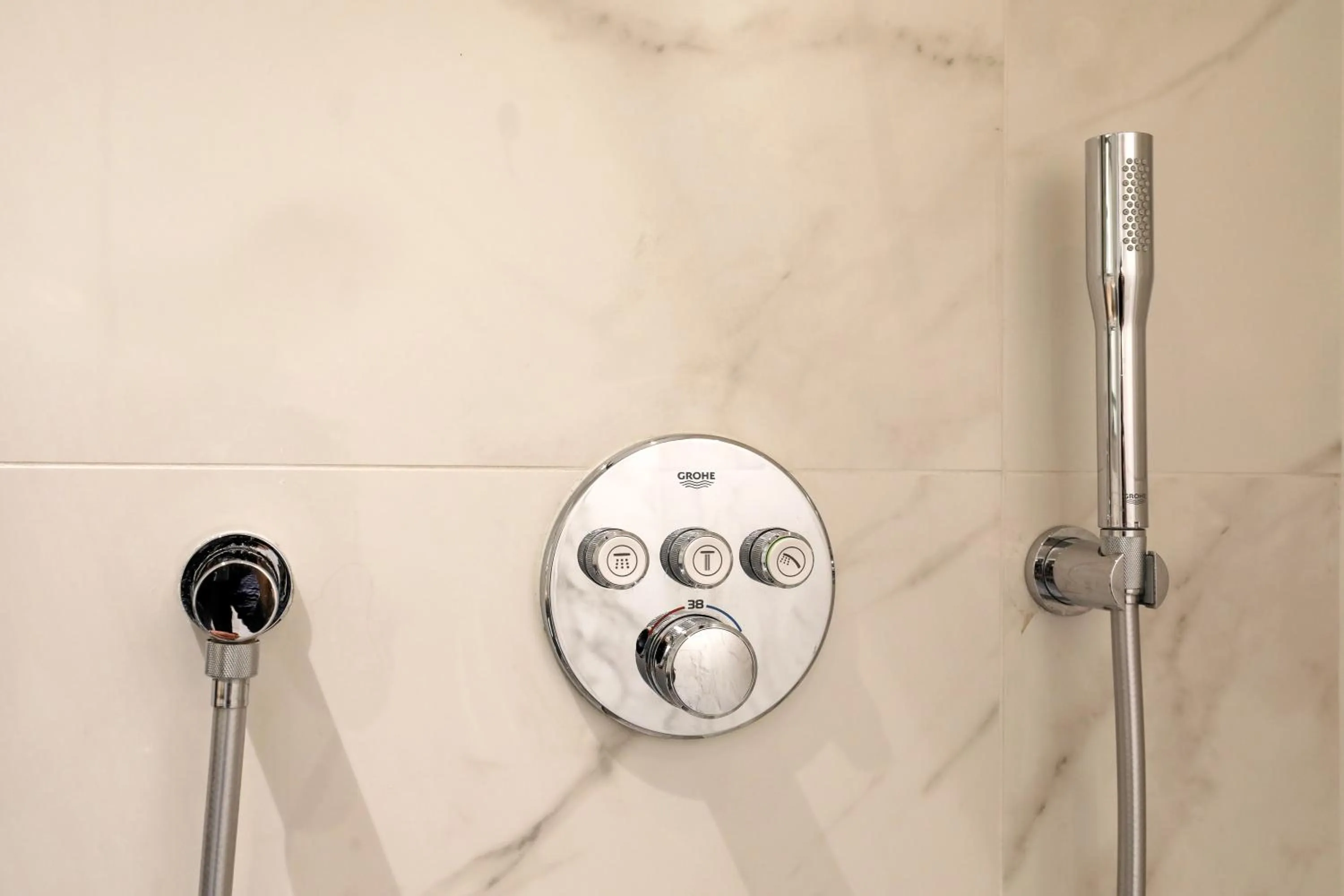 Shower in Valerius Boutique Hotel