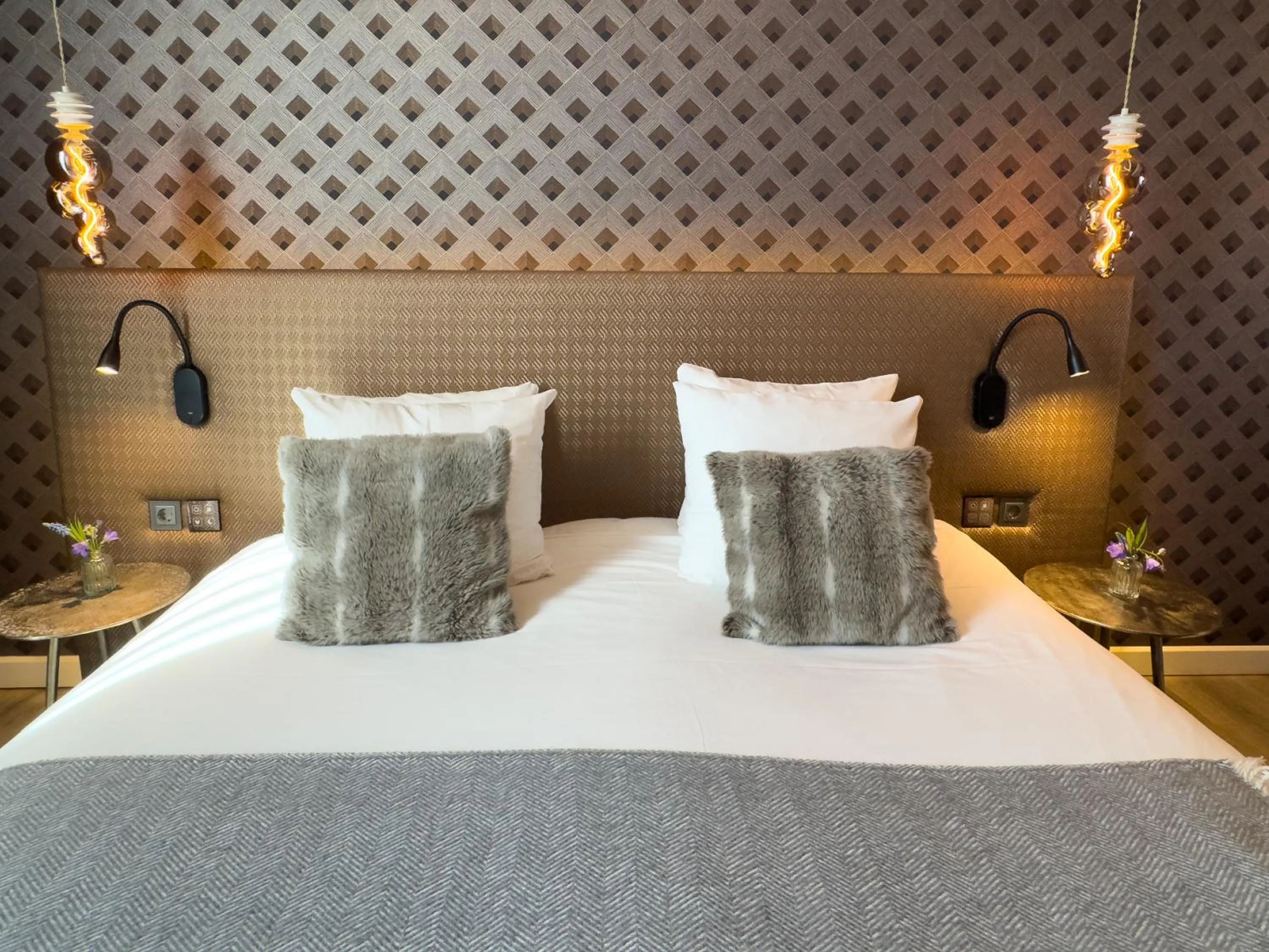 Bed in Valerius Boutique Hotel