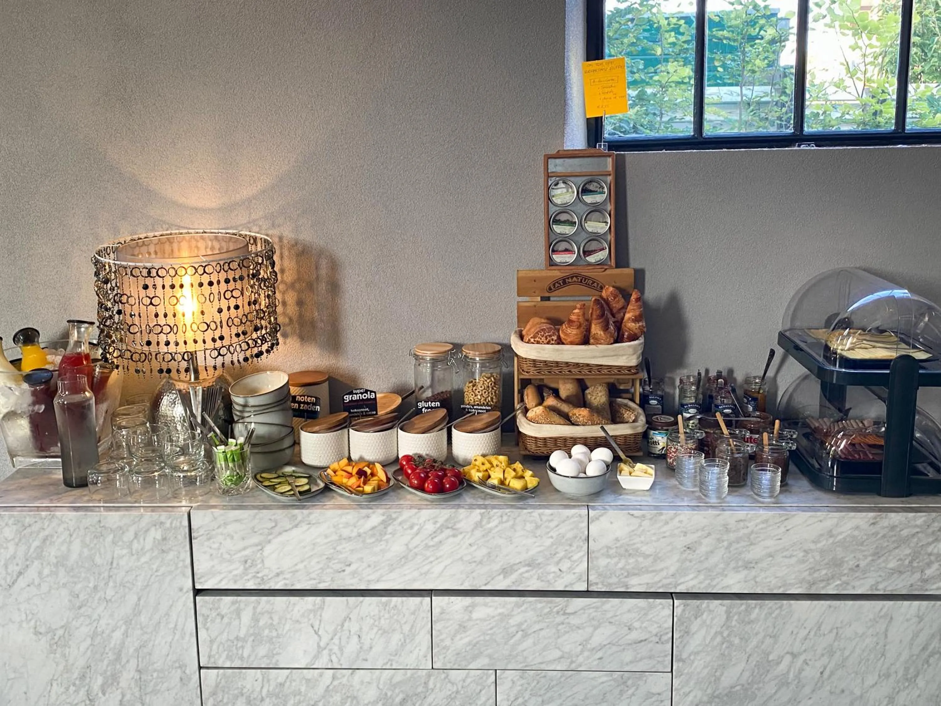 Buffet breakfast in Valerius Boutique Hotel