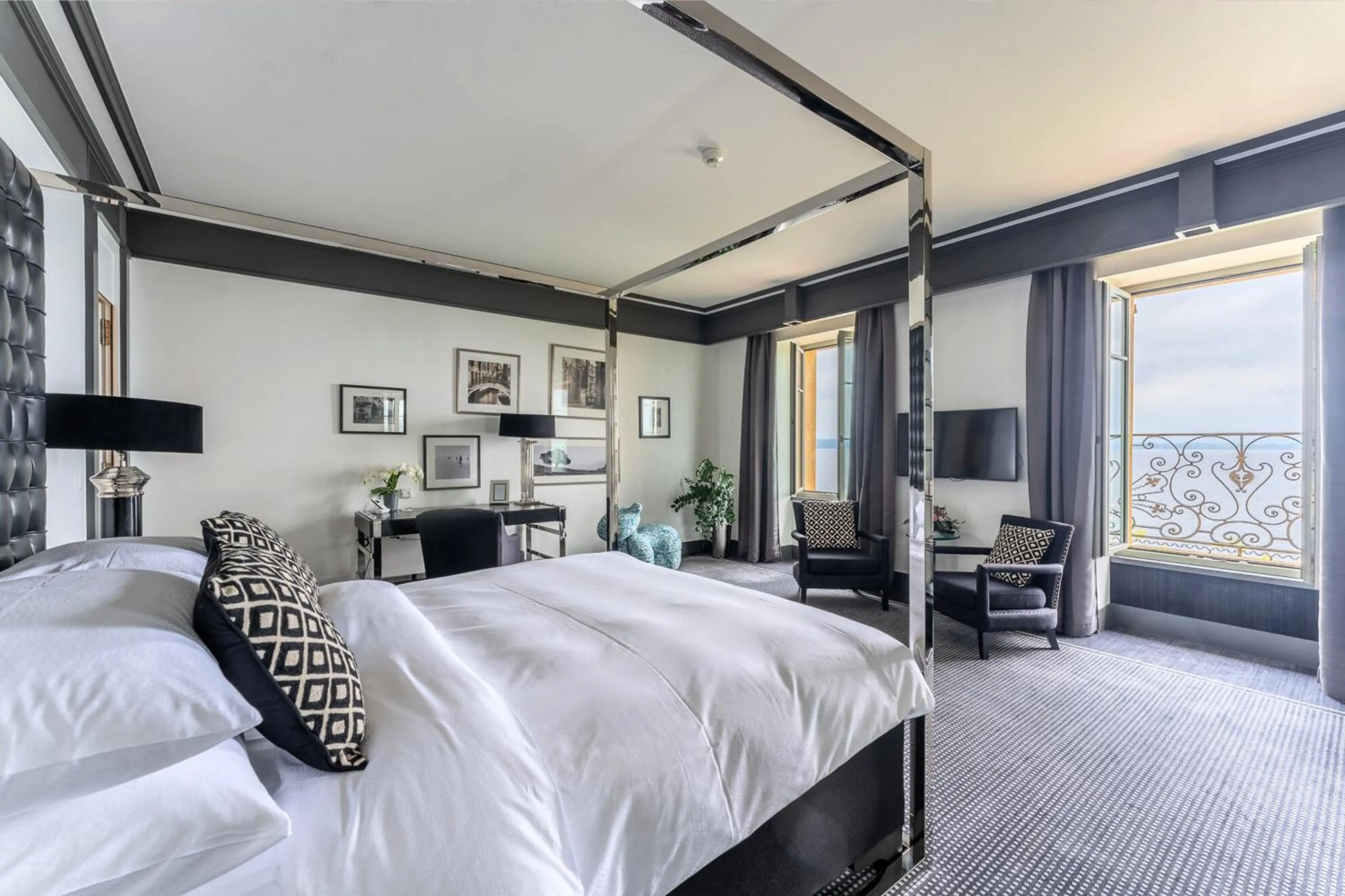 Bed in Beau Rivage Hotel