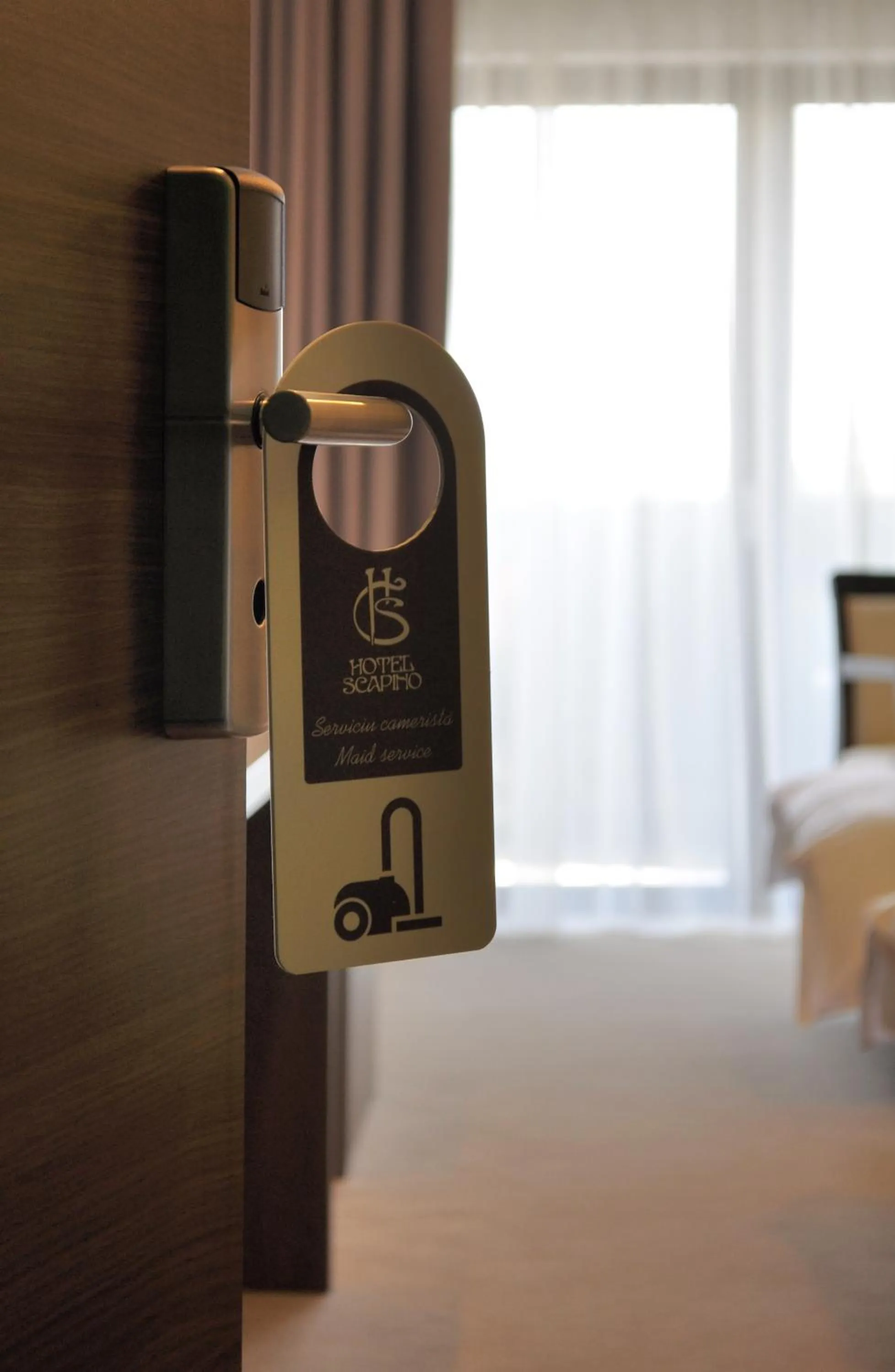 Decorative detail, Bed in Hotel Scapino
