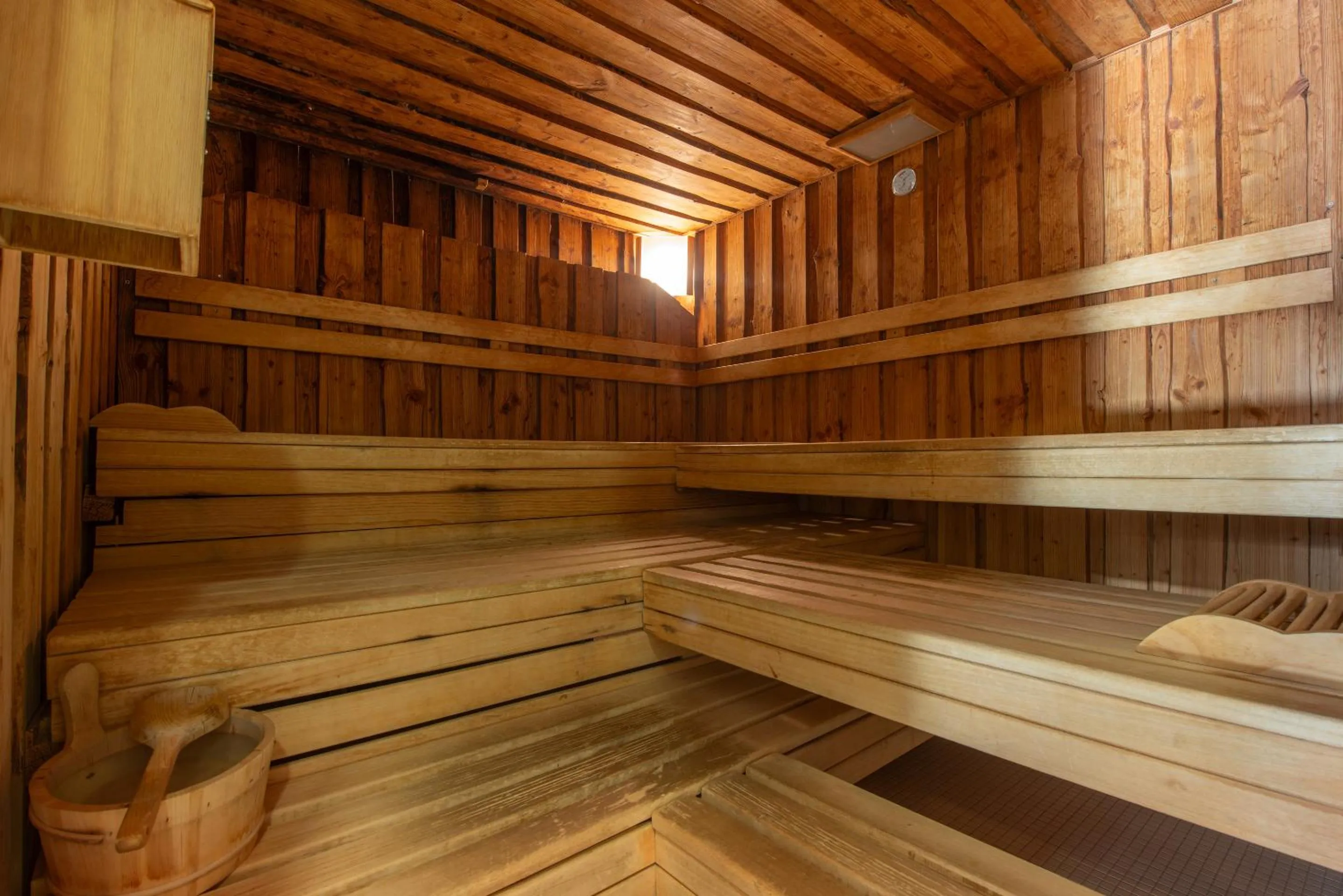 Sauna in Badehotel Salina Maris – Wellness & Vintage