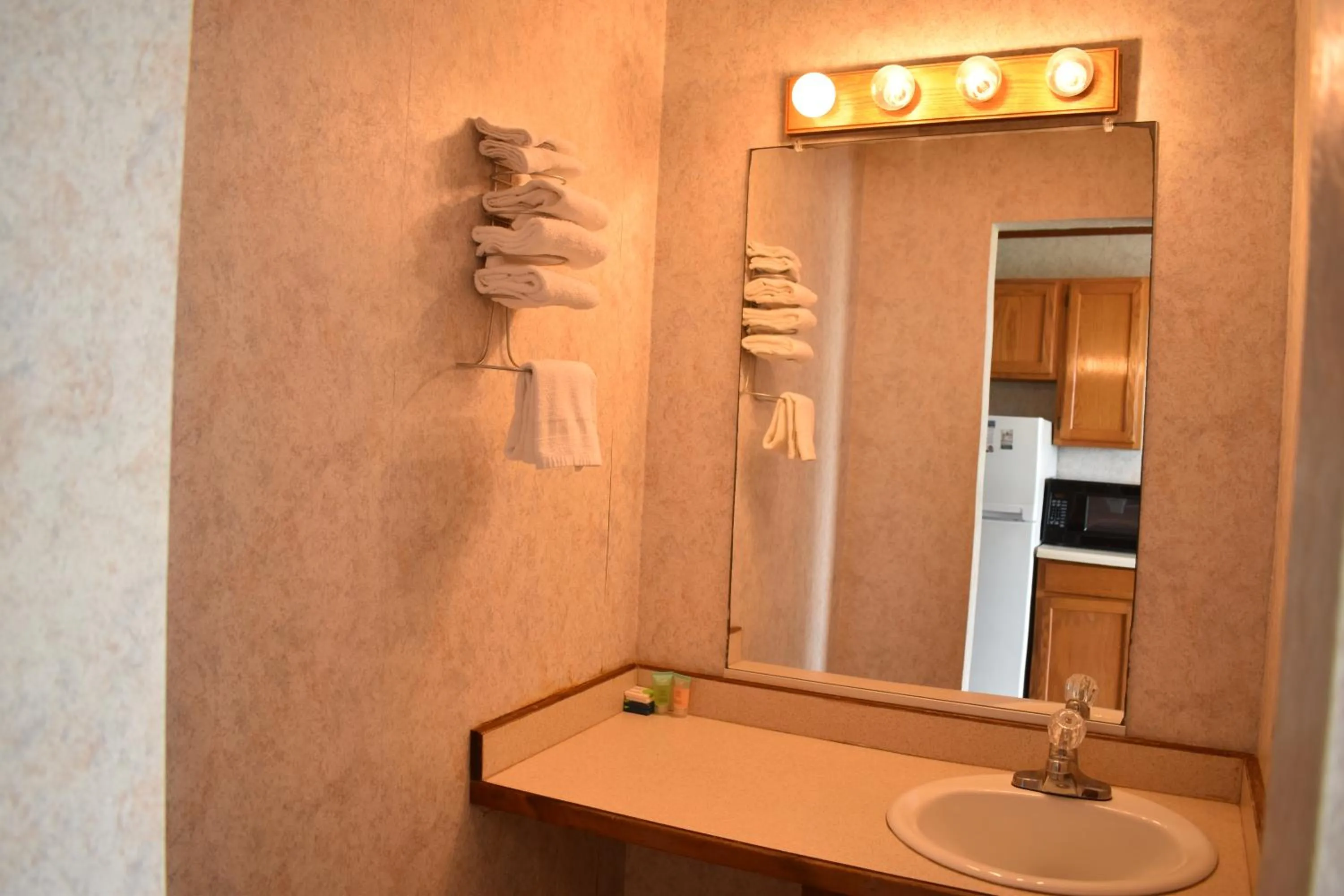 Bathroom in Blue Heron Motel