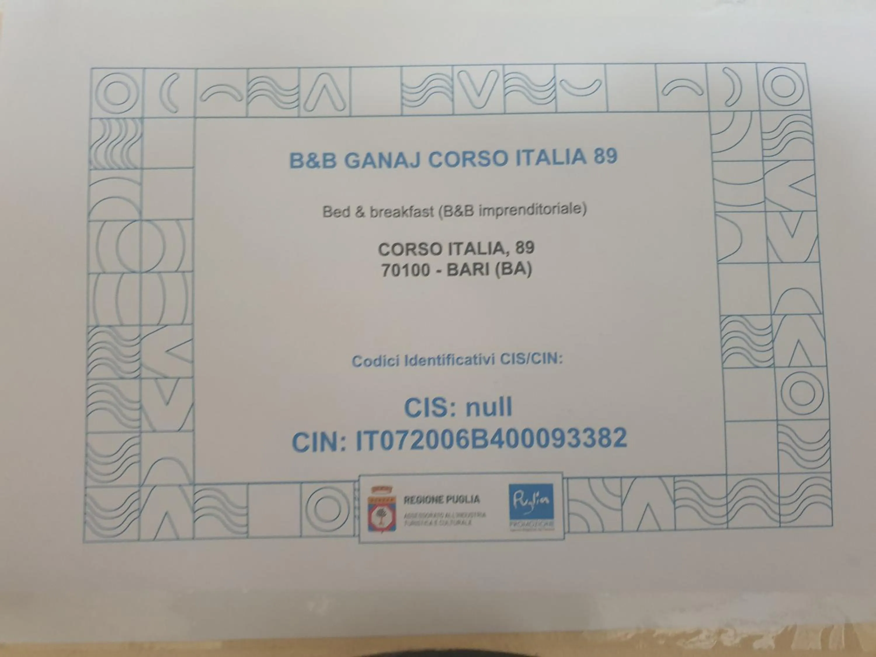 B&B GANAJ La terrazza di Ganaj BARI