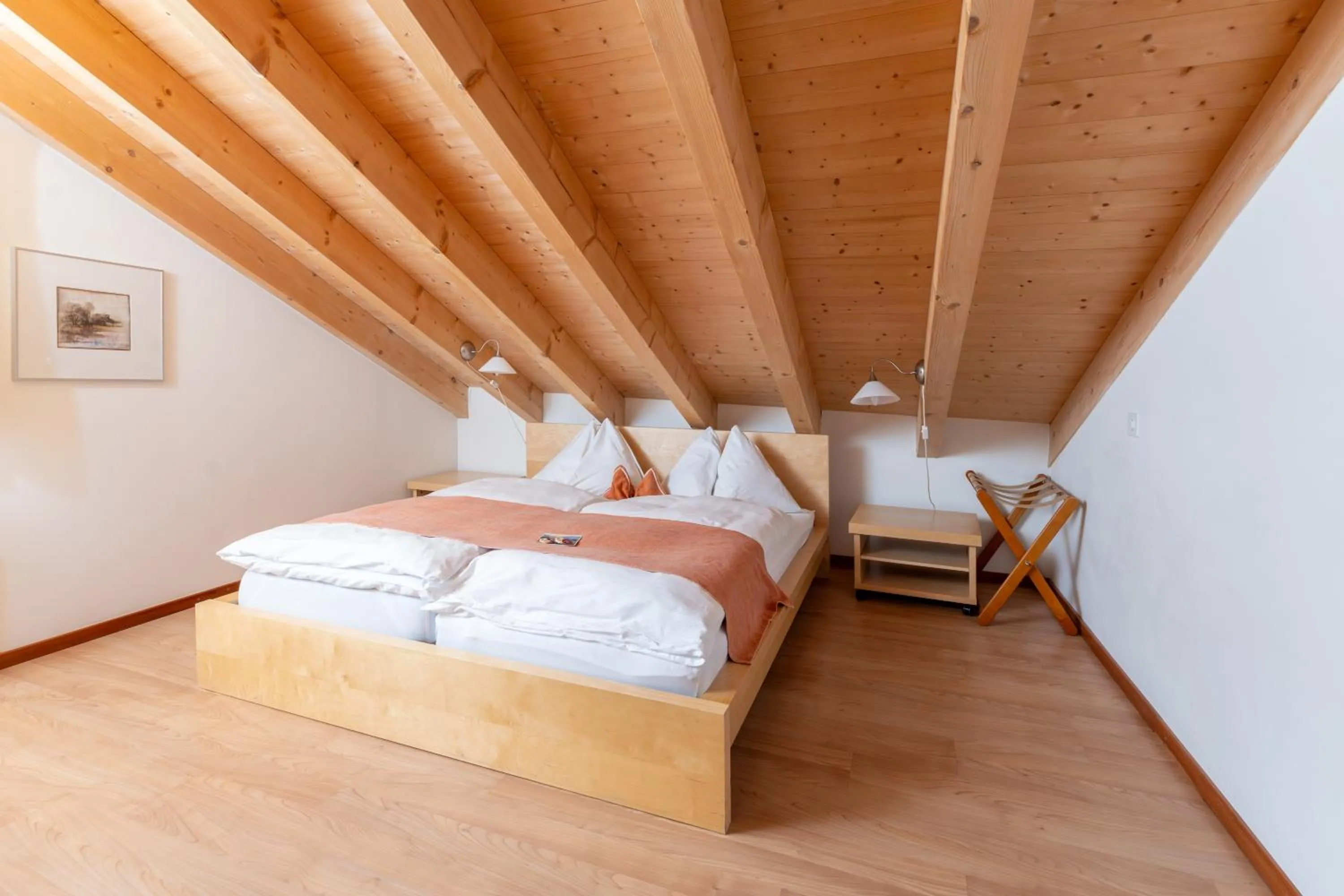 Photo of the whole room, Bed in Palazzo Mysanus Samedan