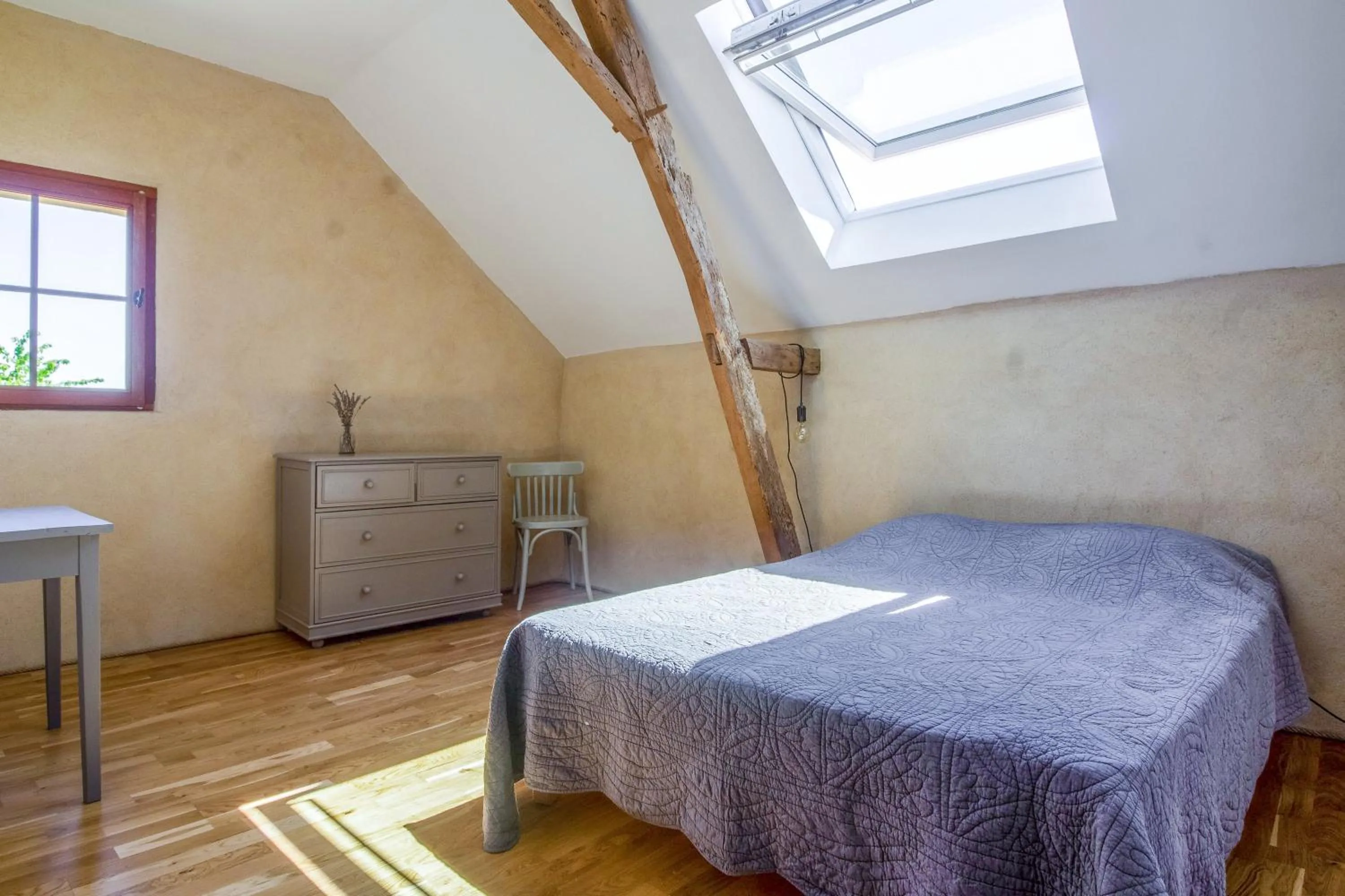 Bedroom, Bed in Ecogite Rural La Cle des Champs