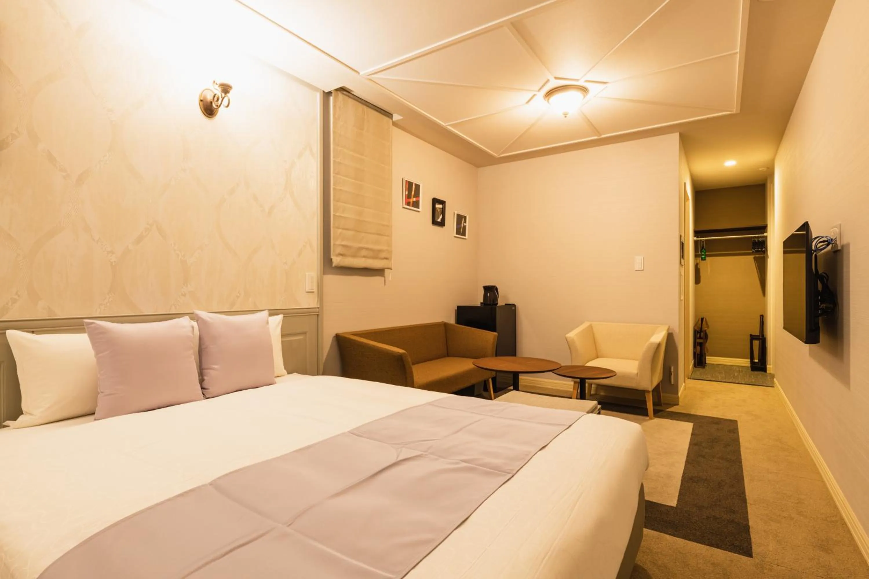 Photo of the whole room, Bed in GRAND BASE HAKATA-I