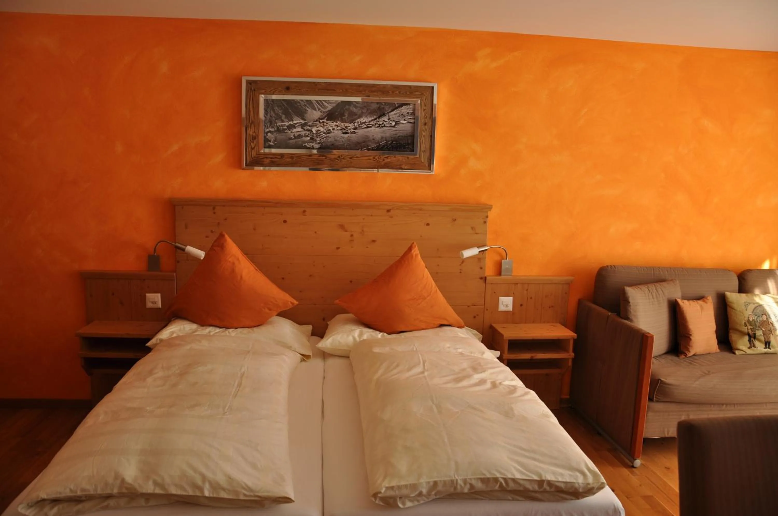 Bed in Hotel Edelweiss Superior