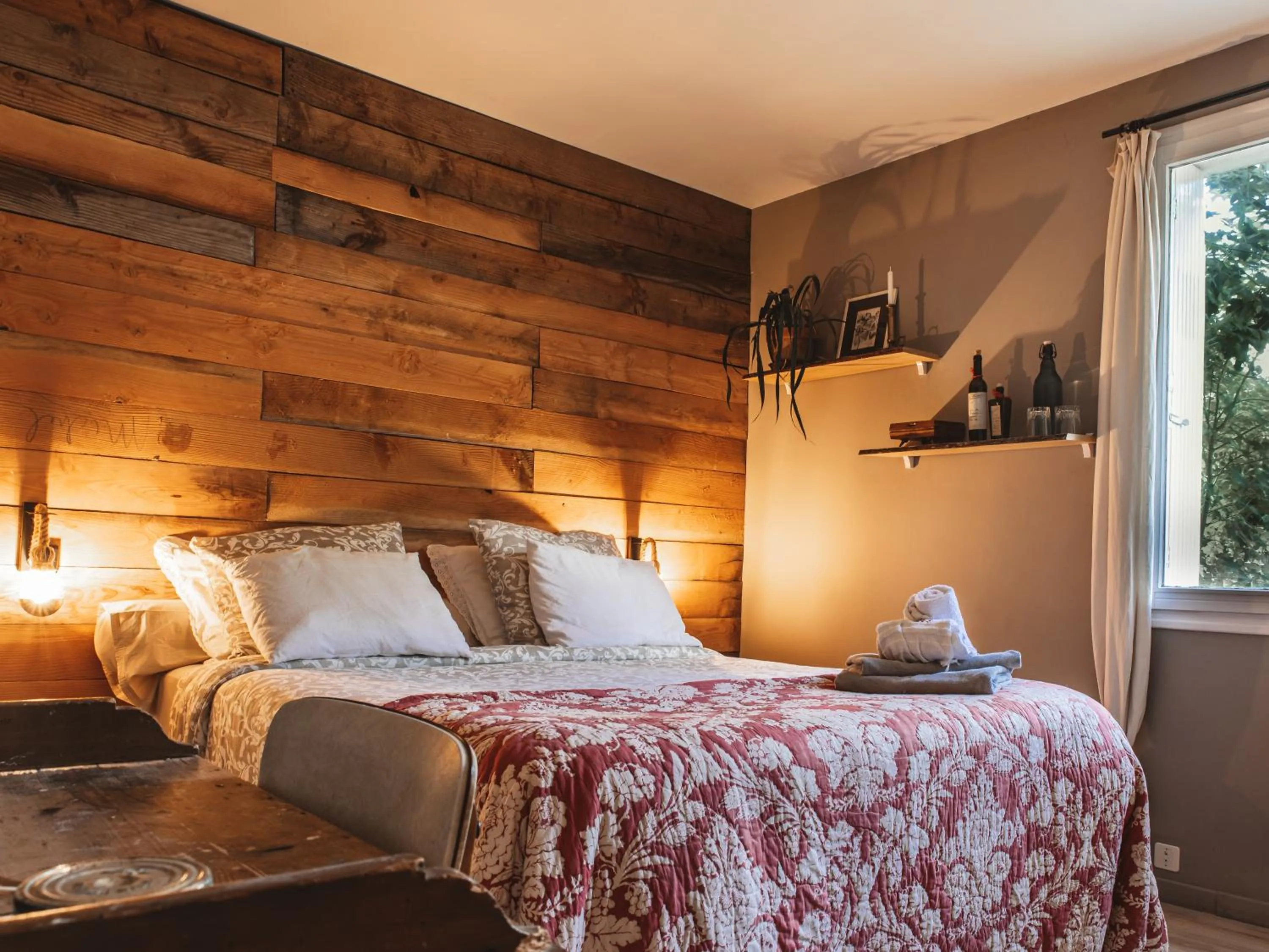 Bed in La Petite Auberge de Virginie