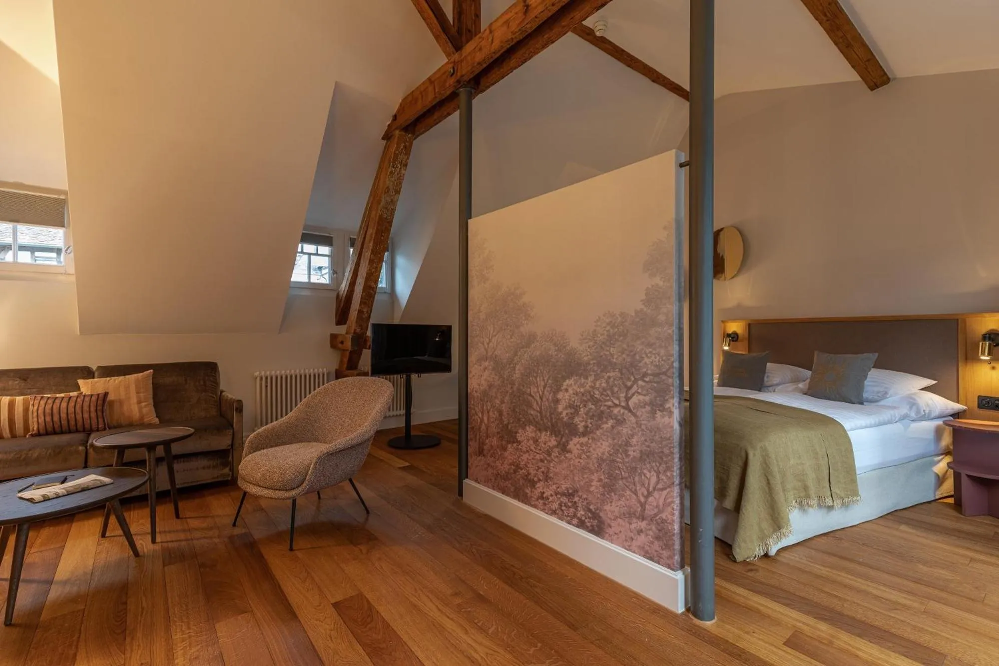 Bedroom, Bed in Boutiquehotel Sonne Küsnacht - Zürich