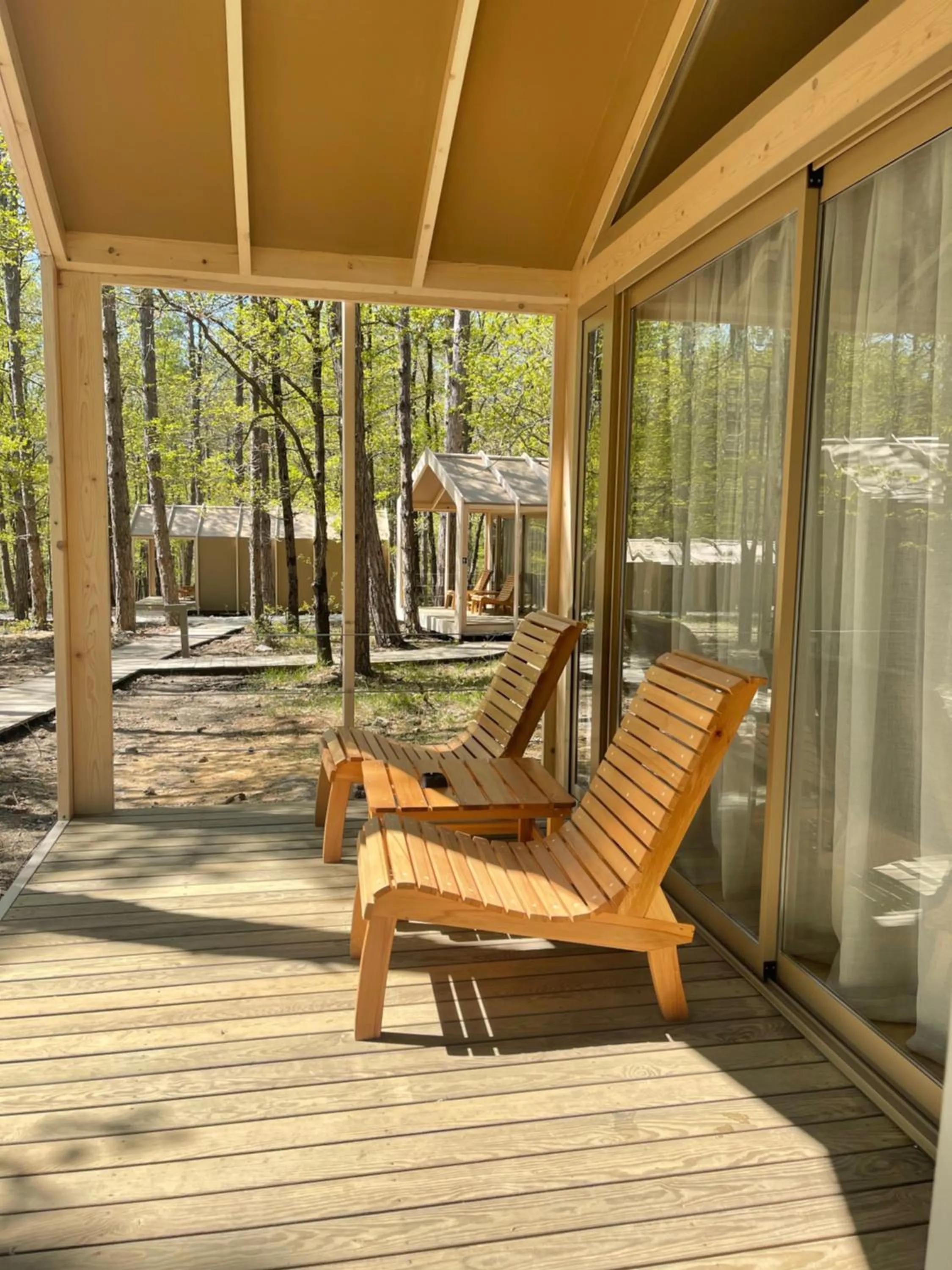 Patio in LONGOSPHERE GLAMPING