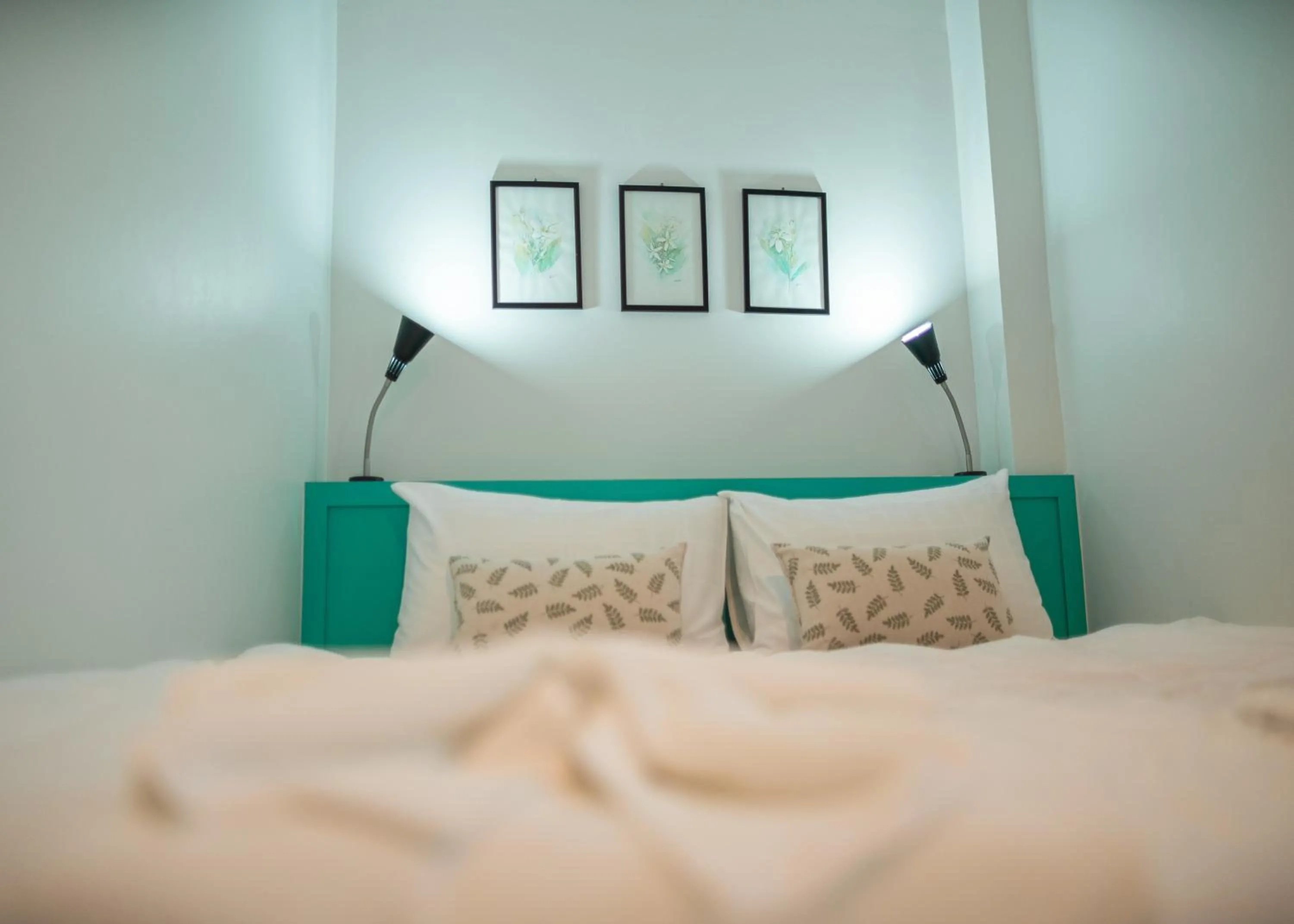 Bed in Tiny Krabi Hotel