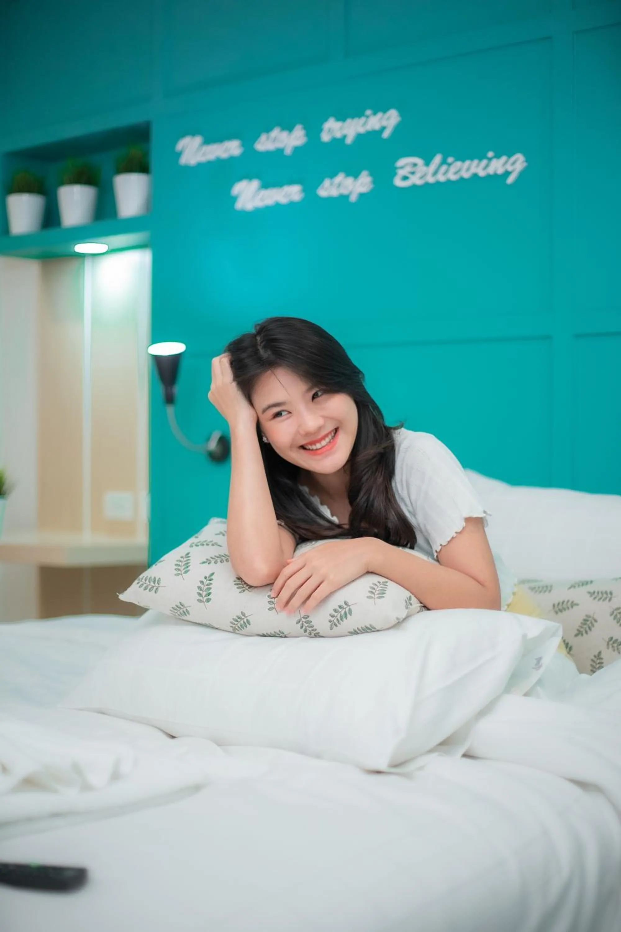 People, Bed in Tiny Krabi Hotel