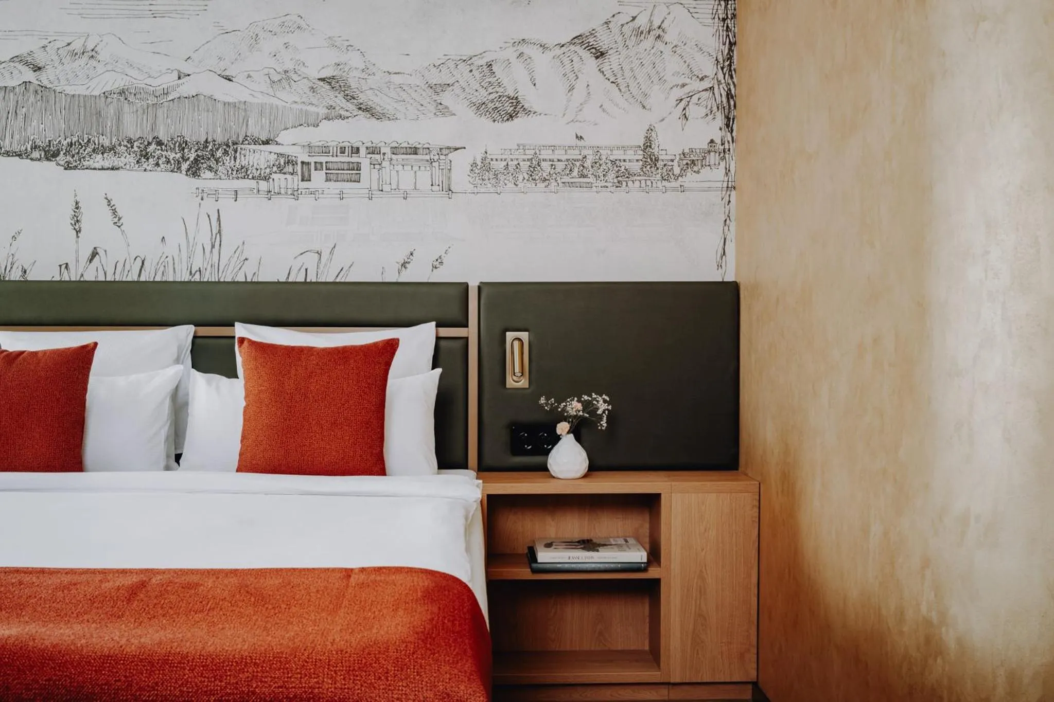 Photo of the whole room, Bed in AMERON Luzern Hotel Flora