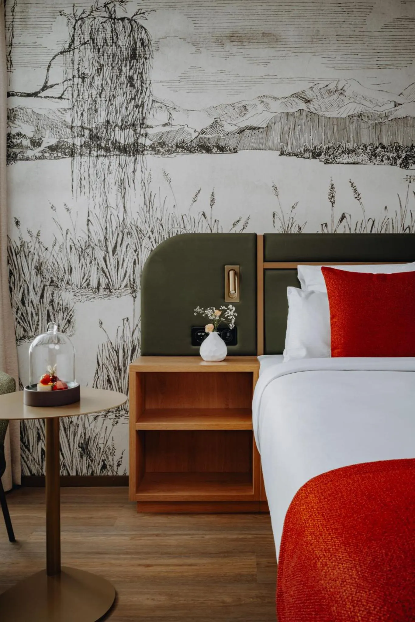 Photo of the whole room, Bed in AMERON Luzern Hotel Flora