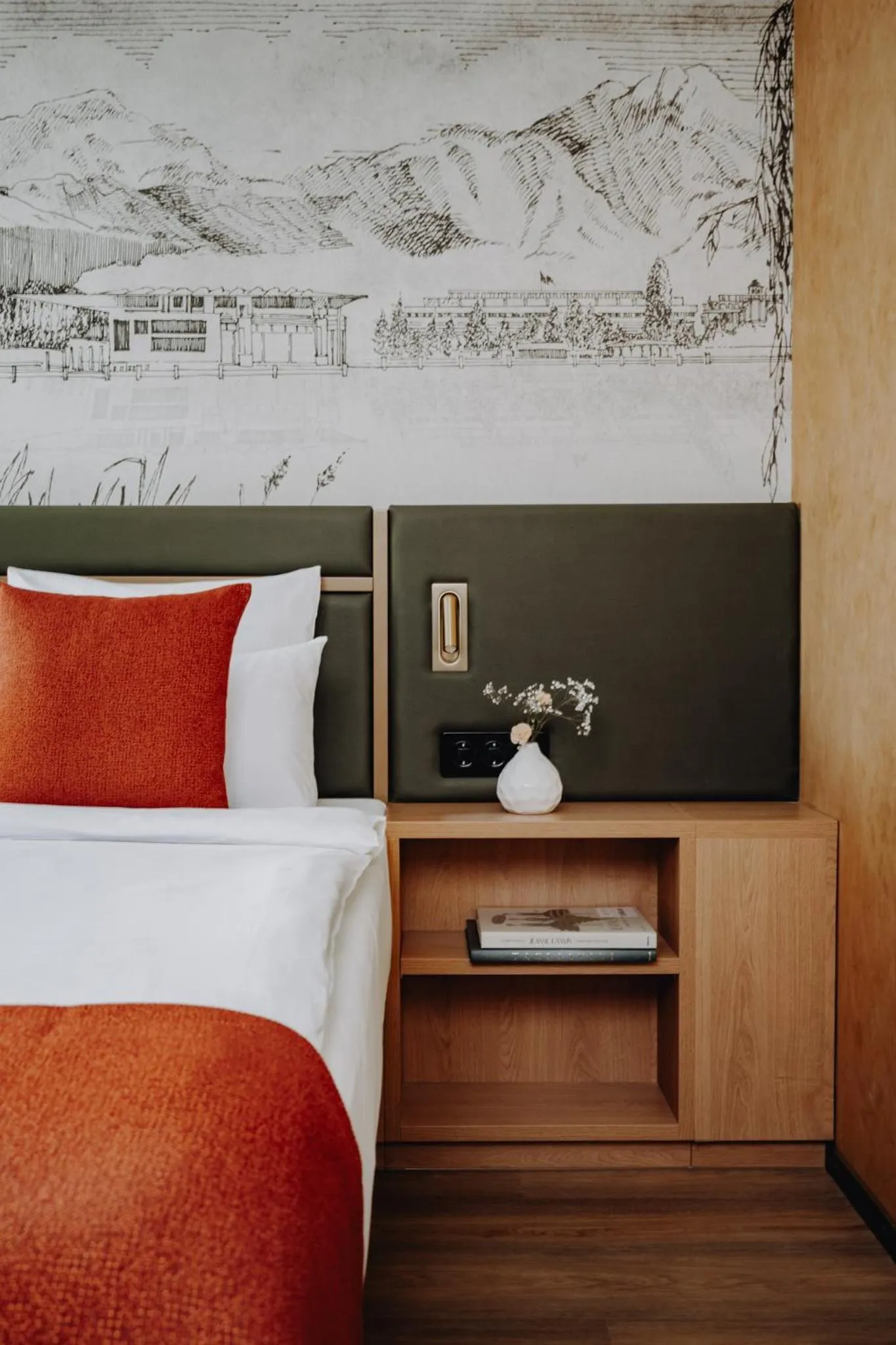 Photo of the whole room, Bed in AMERON Luzern Hotel Flora