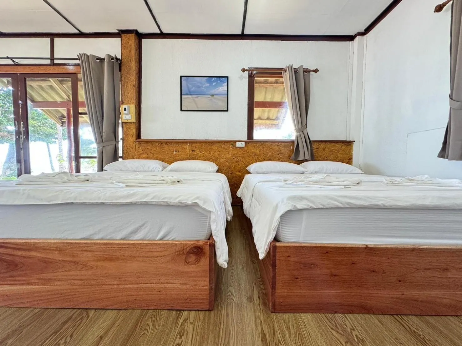 Bed in Libong Beach Resort