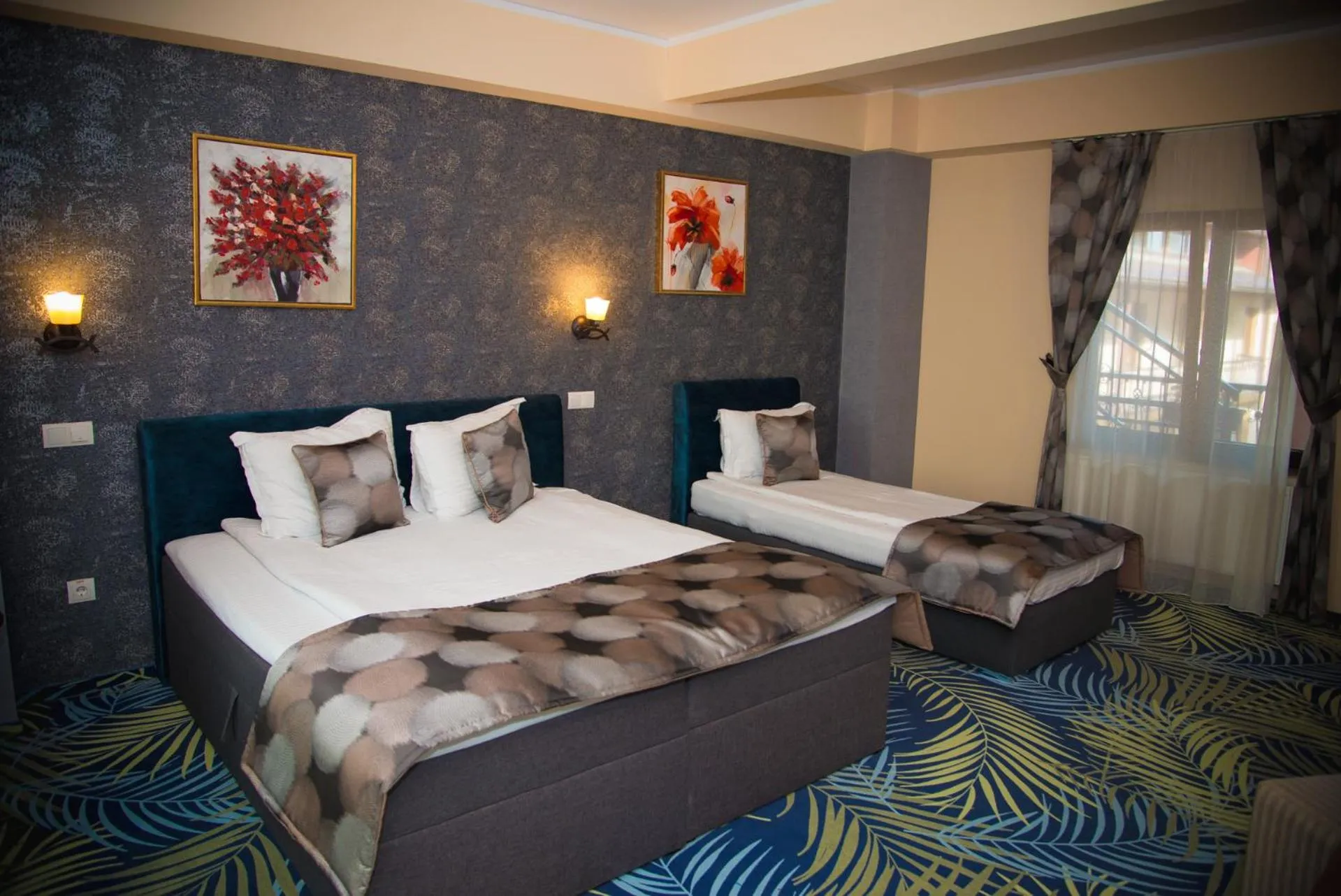 Bed in Hotel Stefani