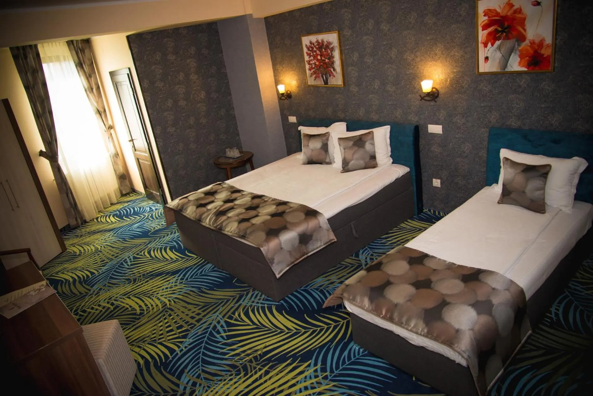 Bed in Hotel Stefani