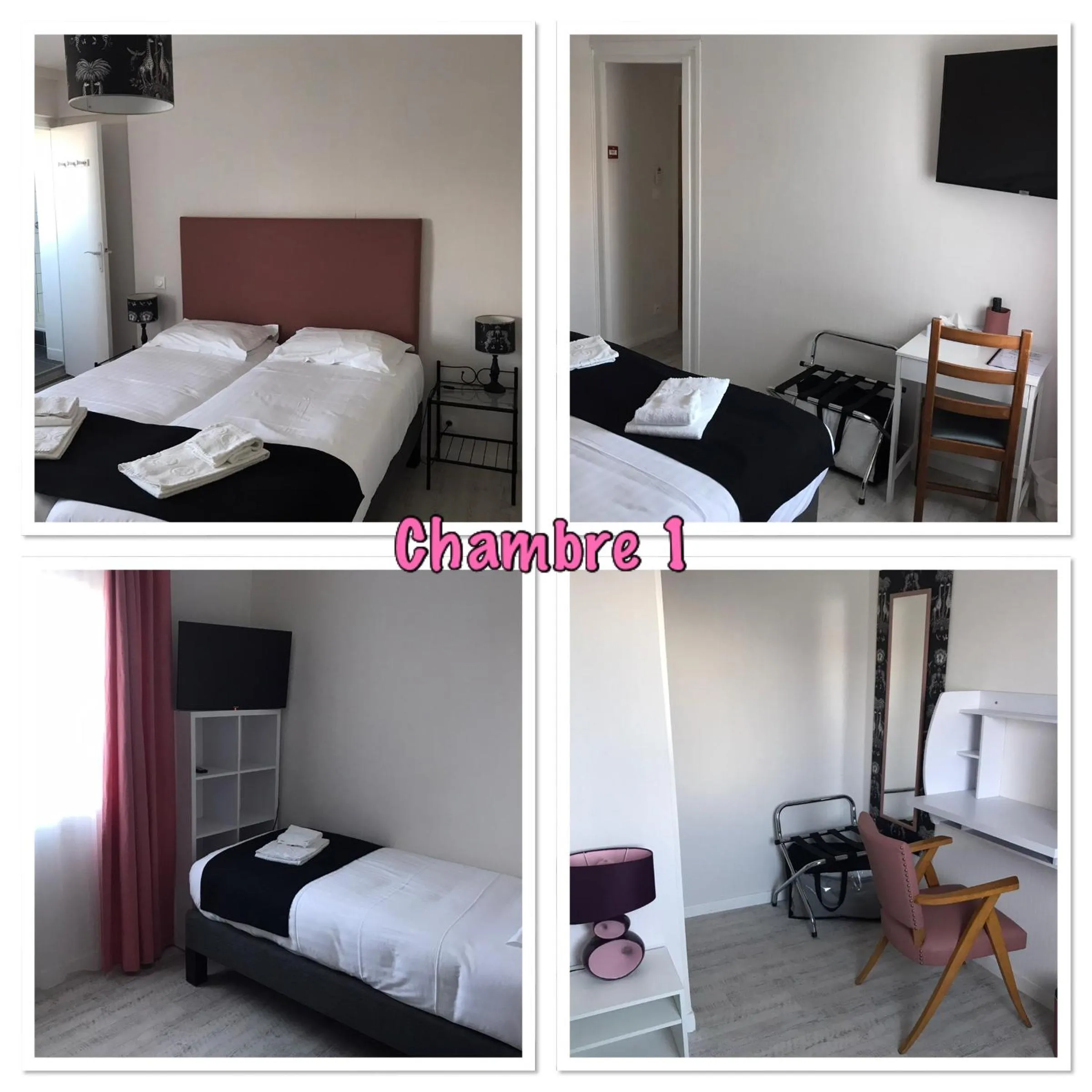 Photo of the whole room, Bed in Le Crist'Al, hôtel climatisé, front de mer, proche du centre ville, et solution de restauration