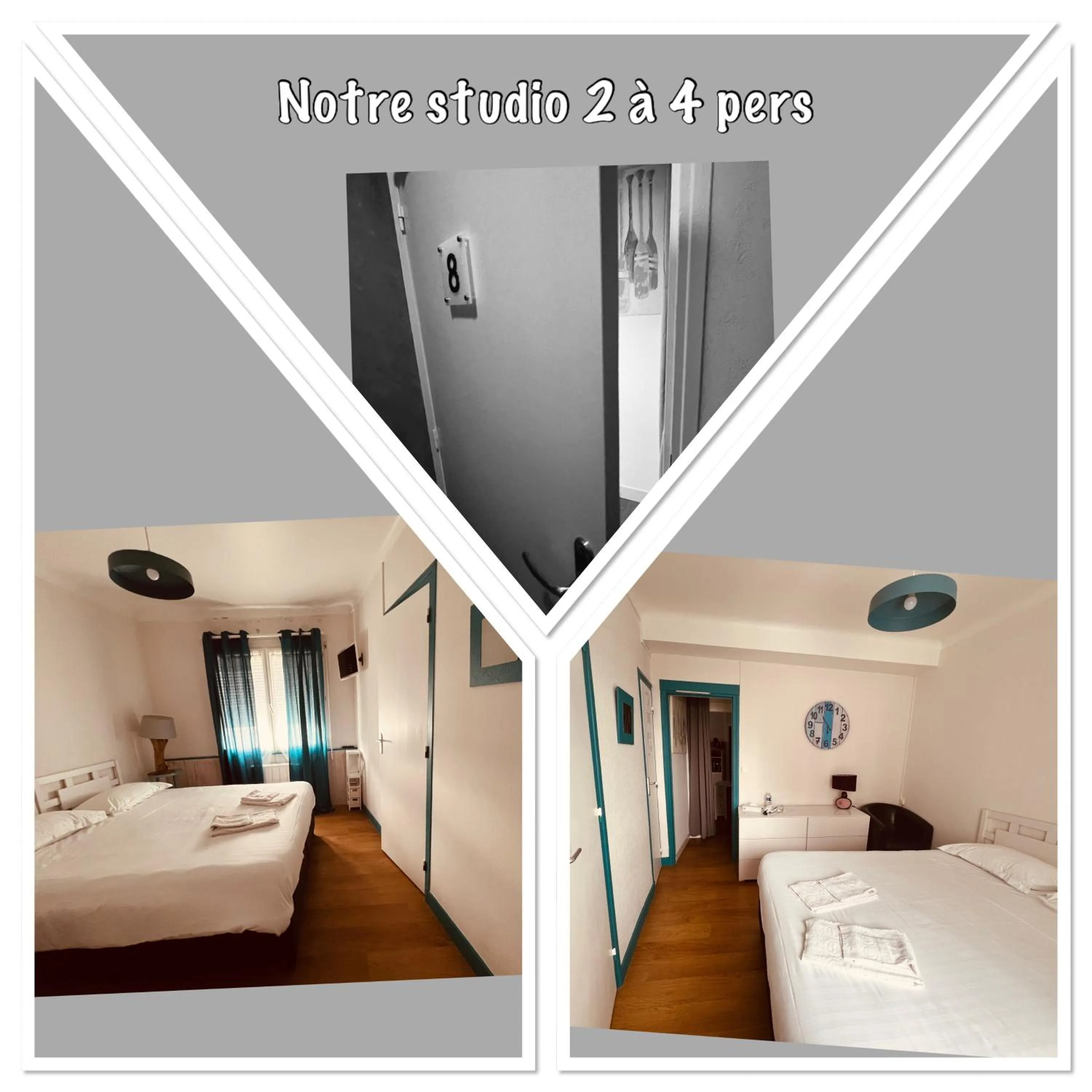 Bed in Le Crist'Al, hôtel climatisé, front de mer, proche du centre ville, et solution de restauration