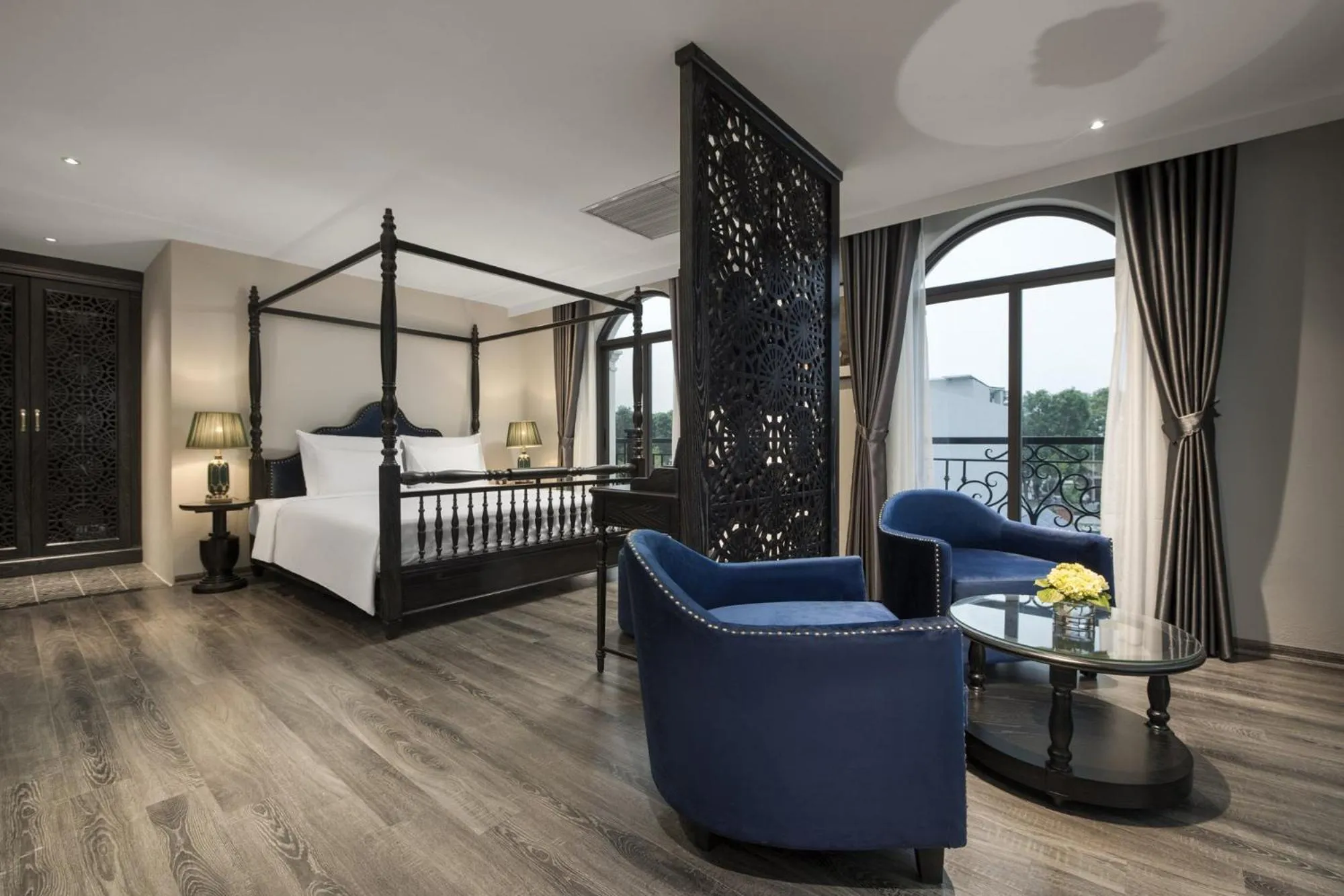 Seating area, Bed in Lalita Boutique Hotel & Spa Ninh Binh