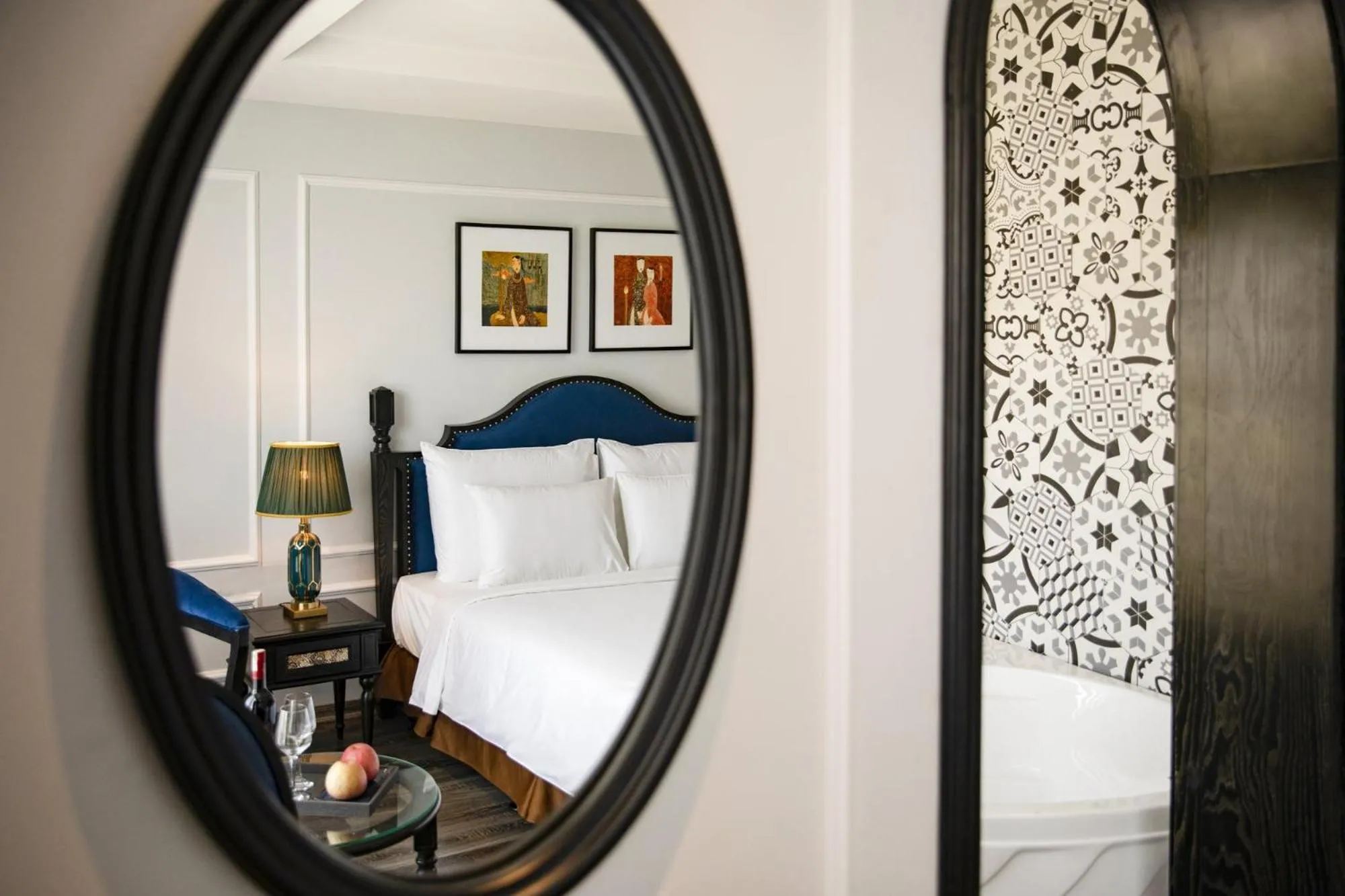 Communal lounge/ TV room, Bed in Lalita Boutique Hotel & Spa Ninh Binh