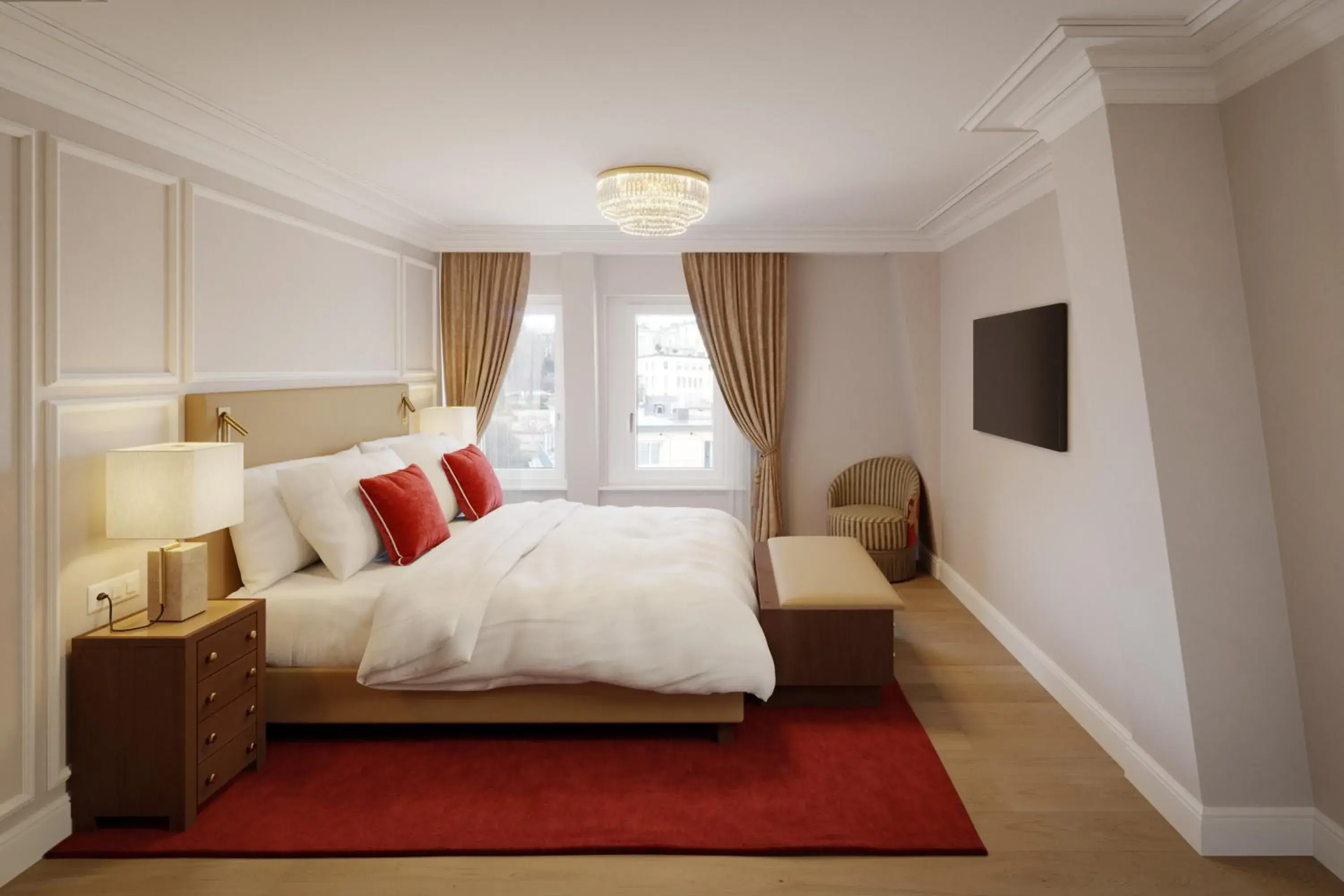 Two-Bedroom Apartment with Lake View in Grand Hotel National Luzern Two-Bedroom Apartment with Lake View in Grand Hotel National Luzern