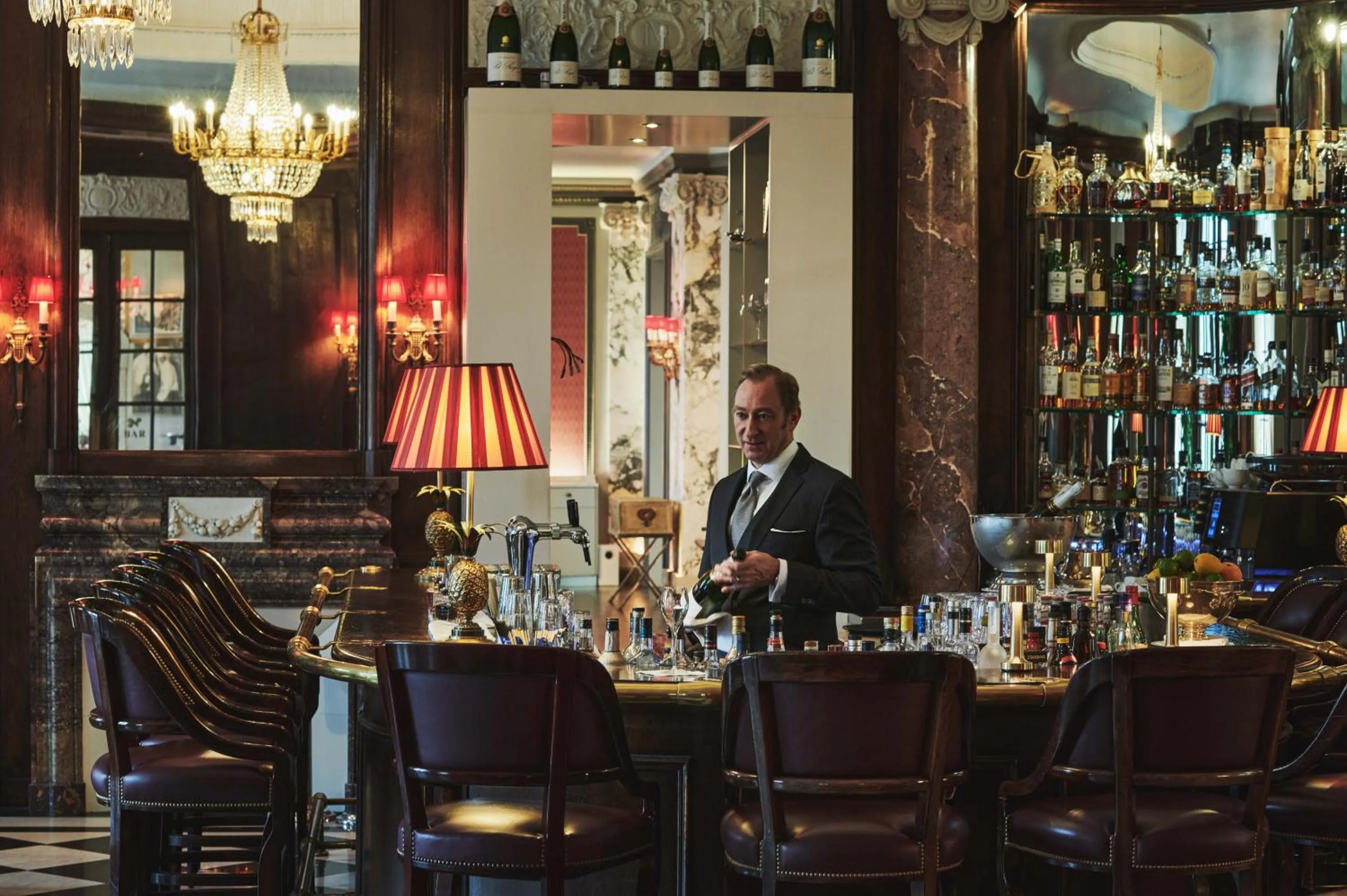 Lounge or bar in Grand Hotel National Luzern