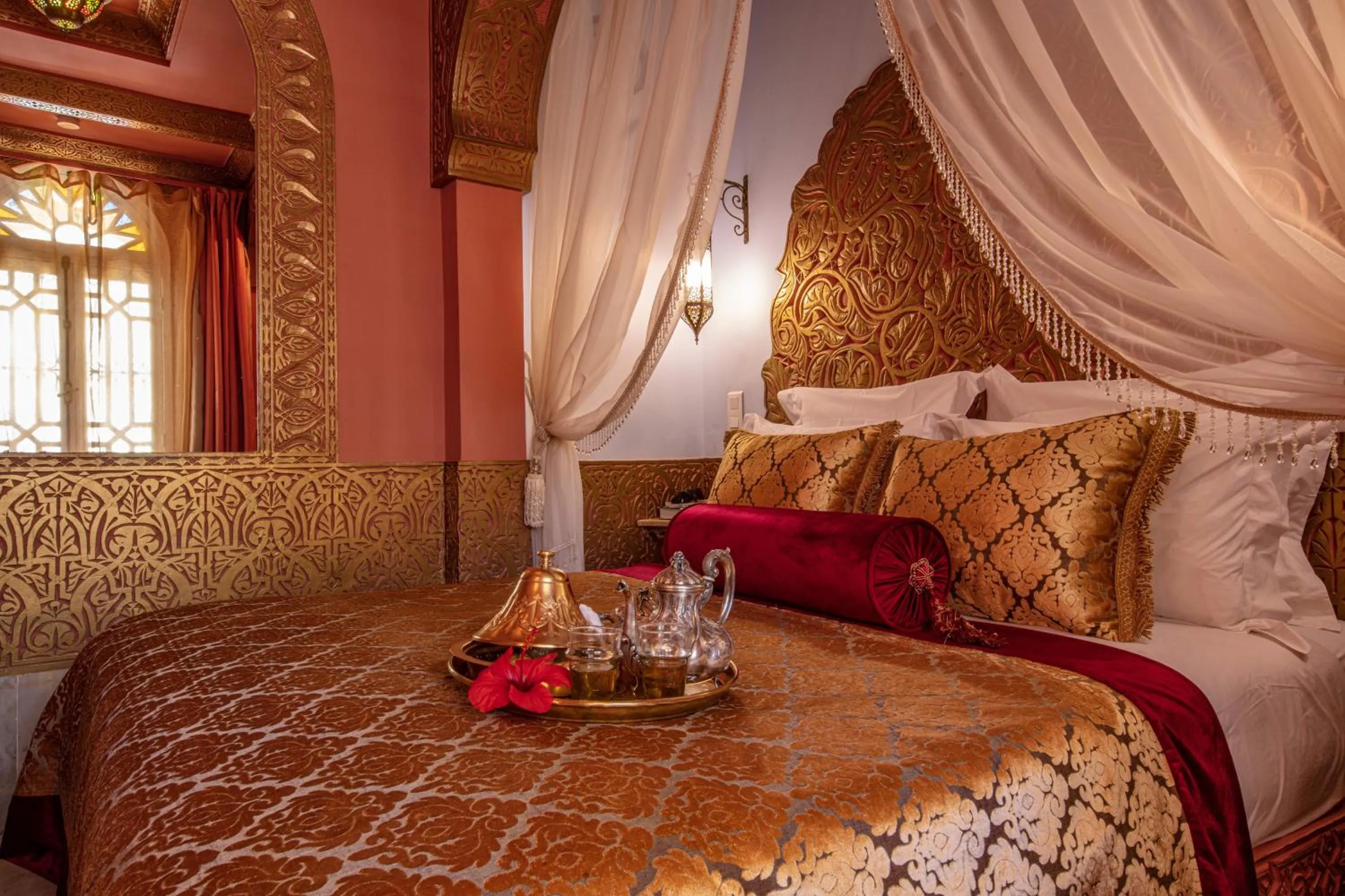 Bed in Riad Dar El Malaika