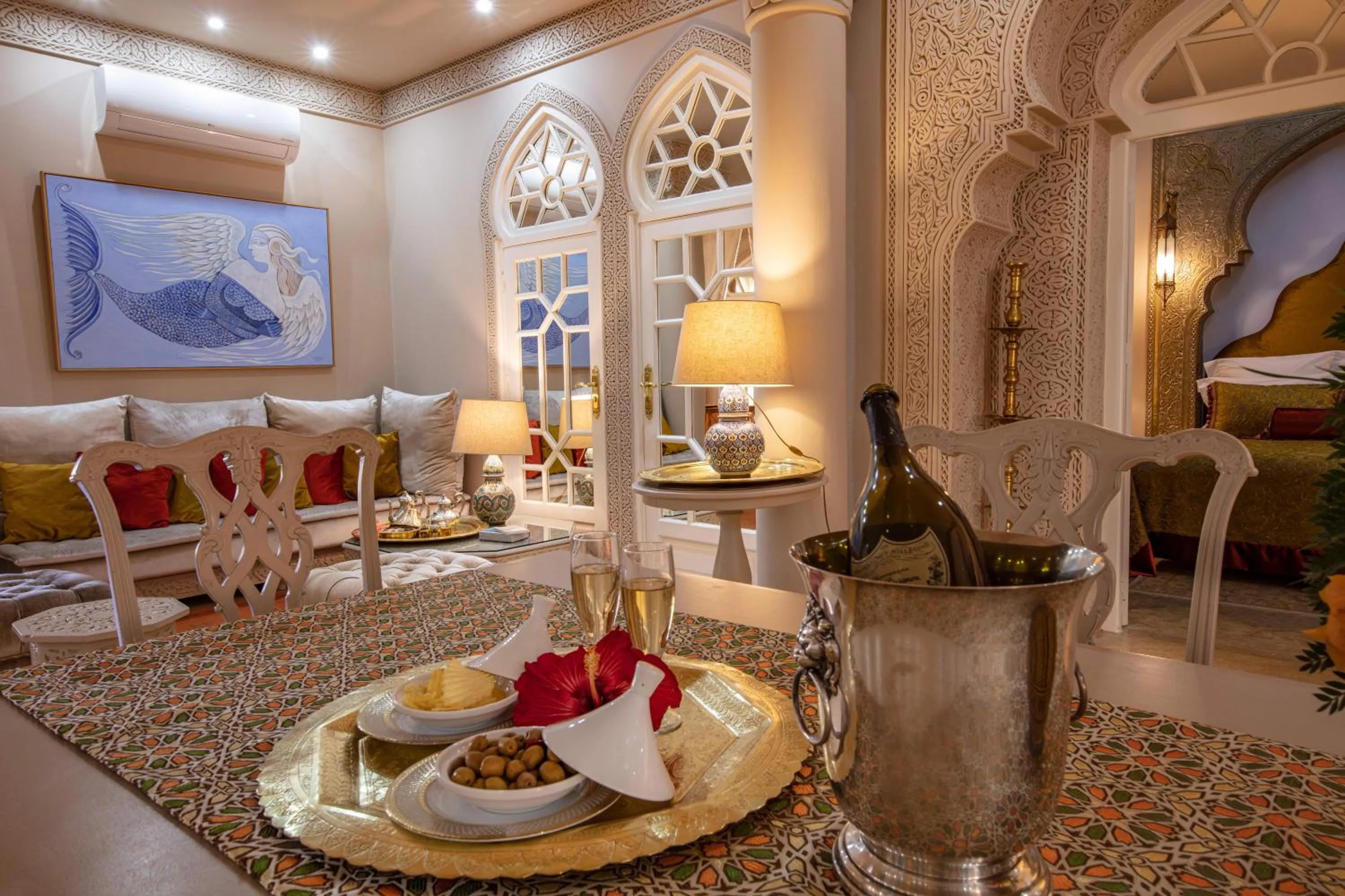 Living room in Riad Dar El Malaika