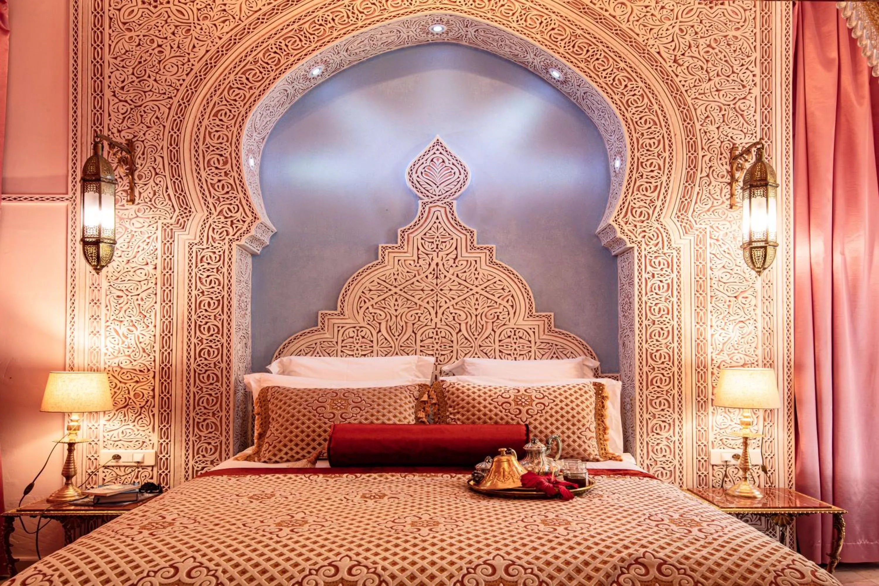 Bed in Riad Dar El Malaika