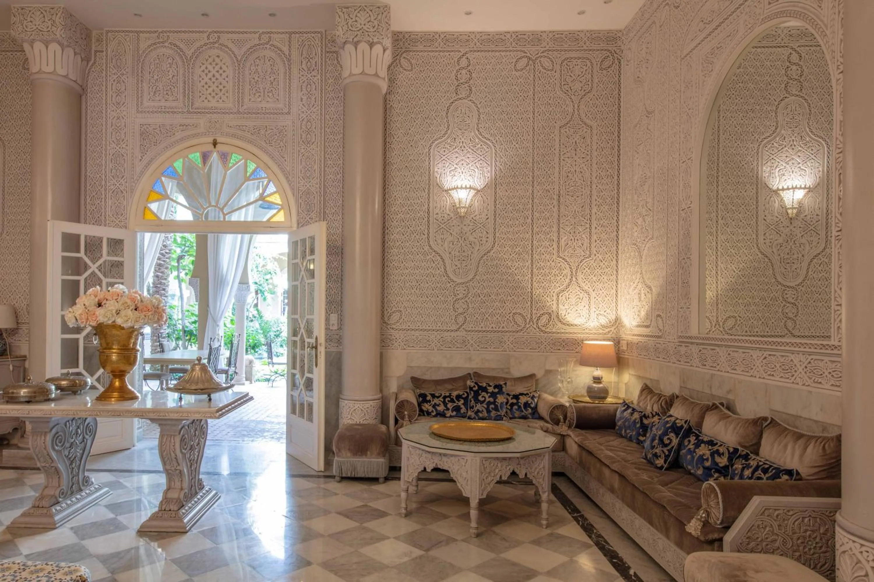 Living room in Riad Dar El Malaika