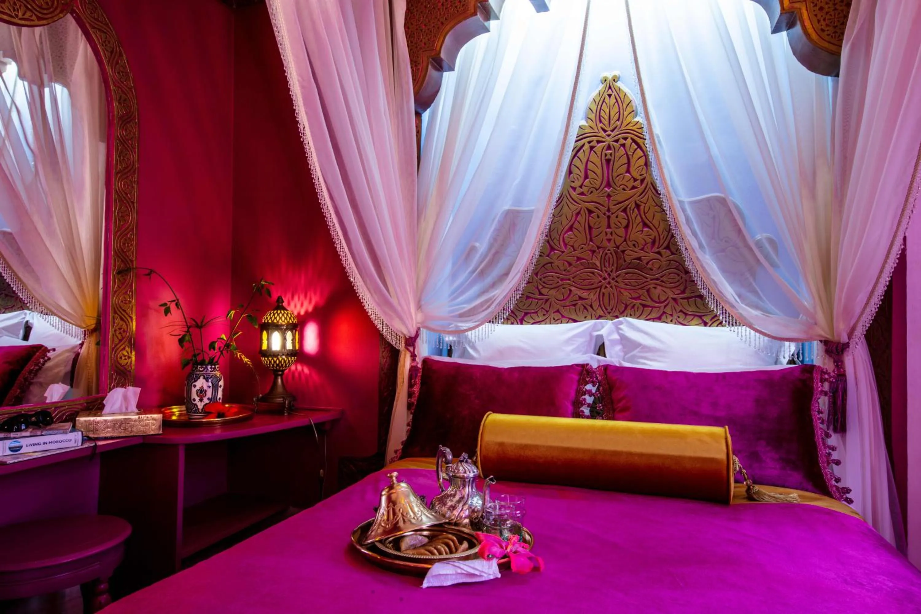 Bed in Riad Dar El Malaika