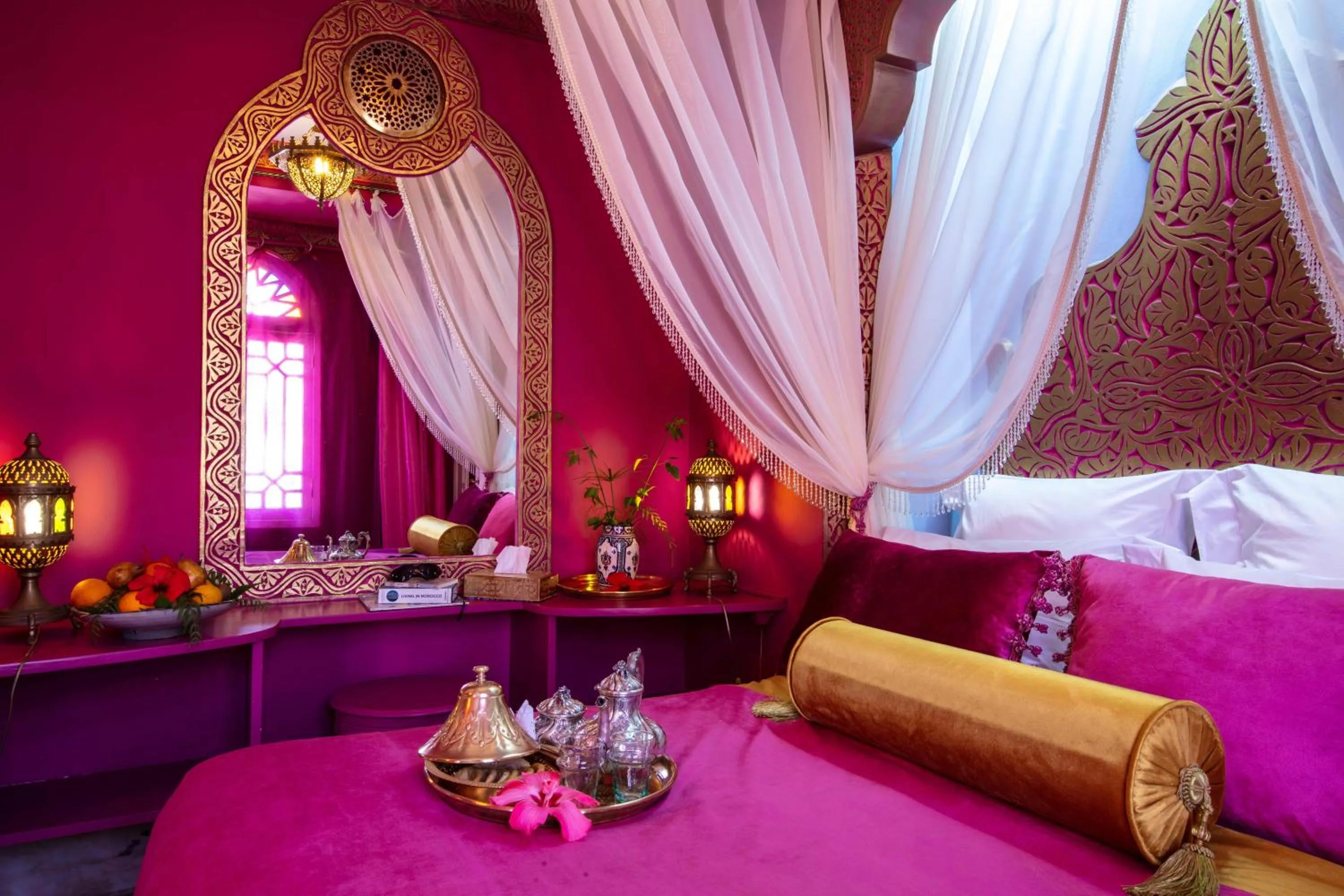 Bed in Riad Dar El Malaika