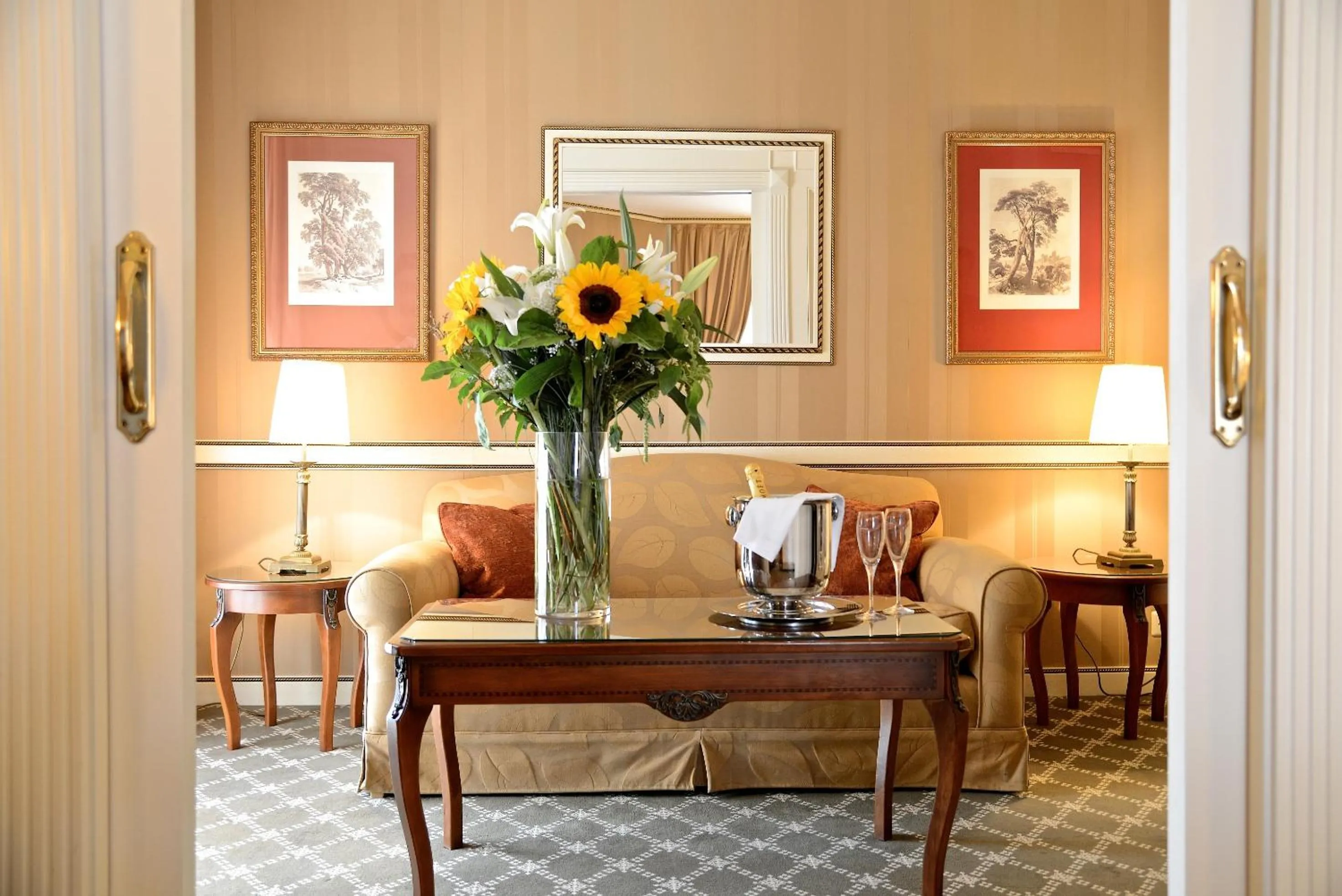 Decorative detail in Carlton Lausanne Boutique Hôtel