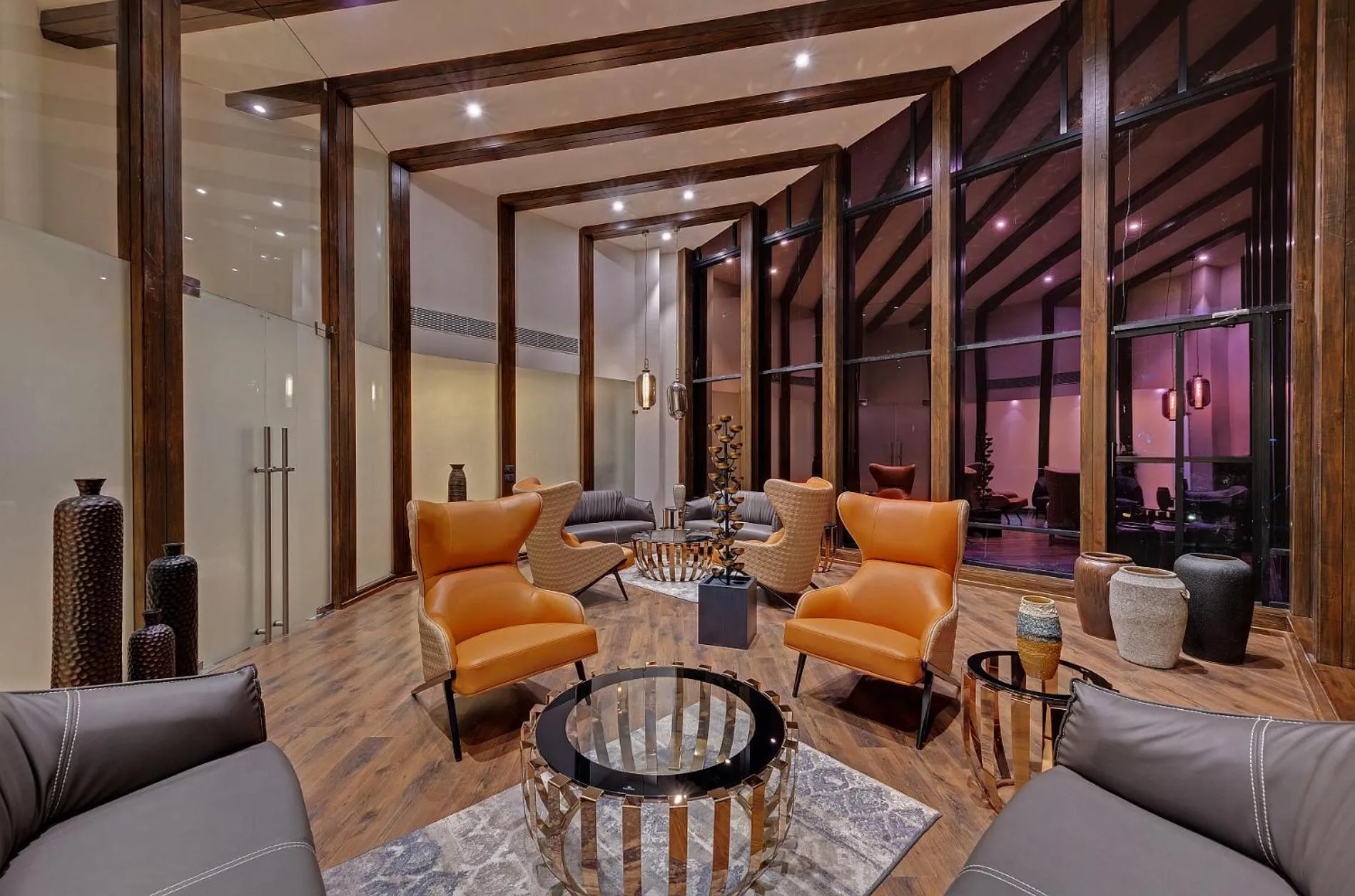 Communal lounge/ TV room in The Fern Royal Farm Resort, Anjar