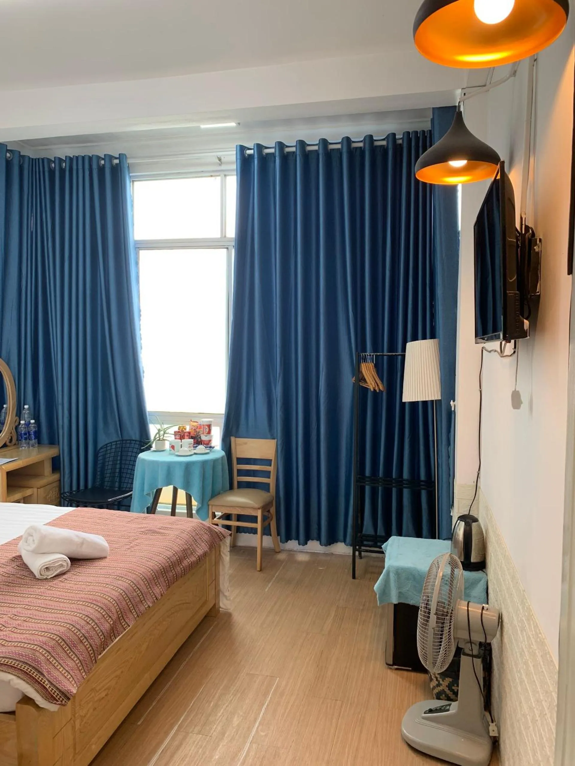 Bed in Chau Giang Hotel