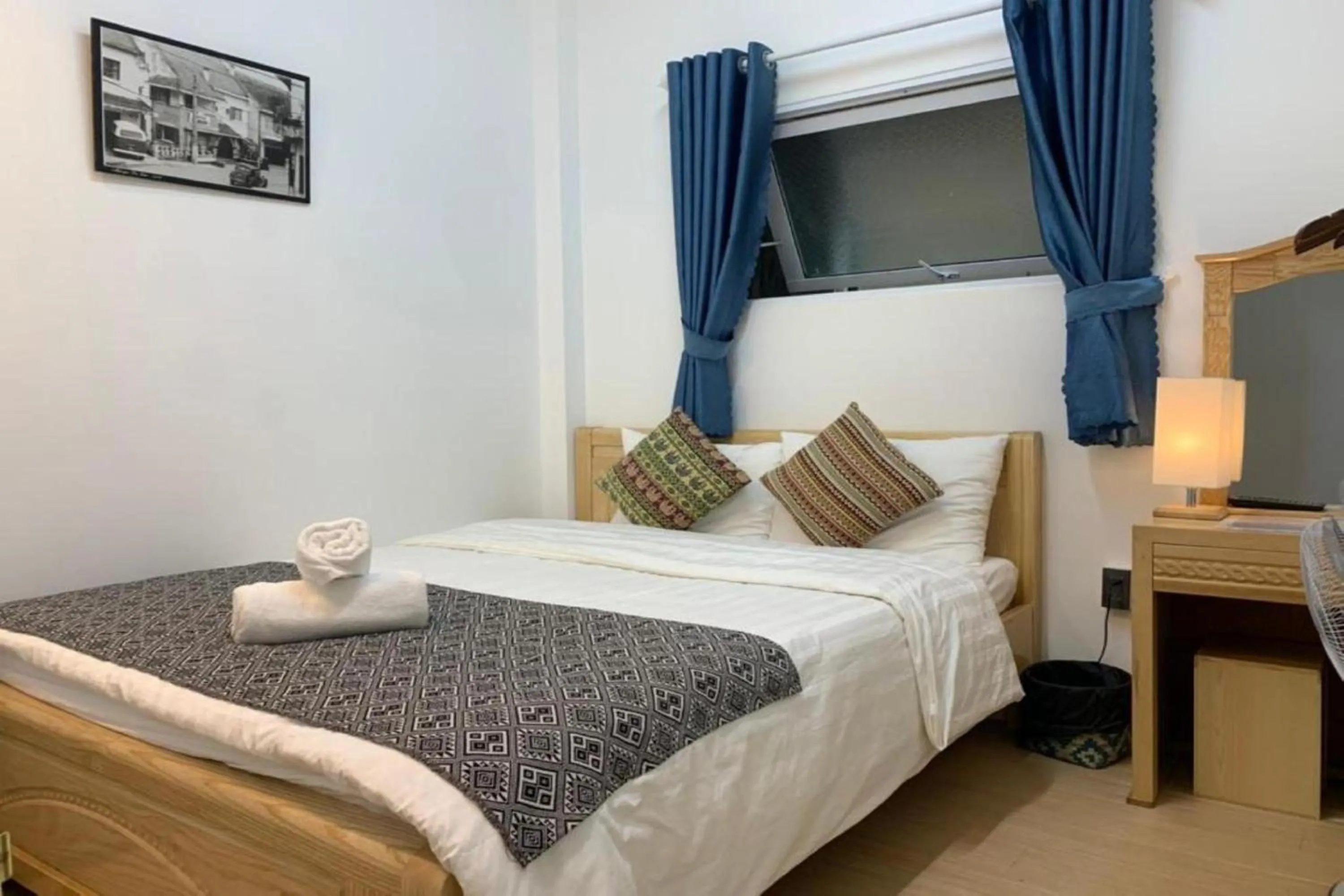 Bed in Chau Giang Hotel