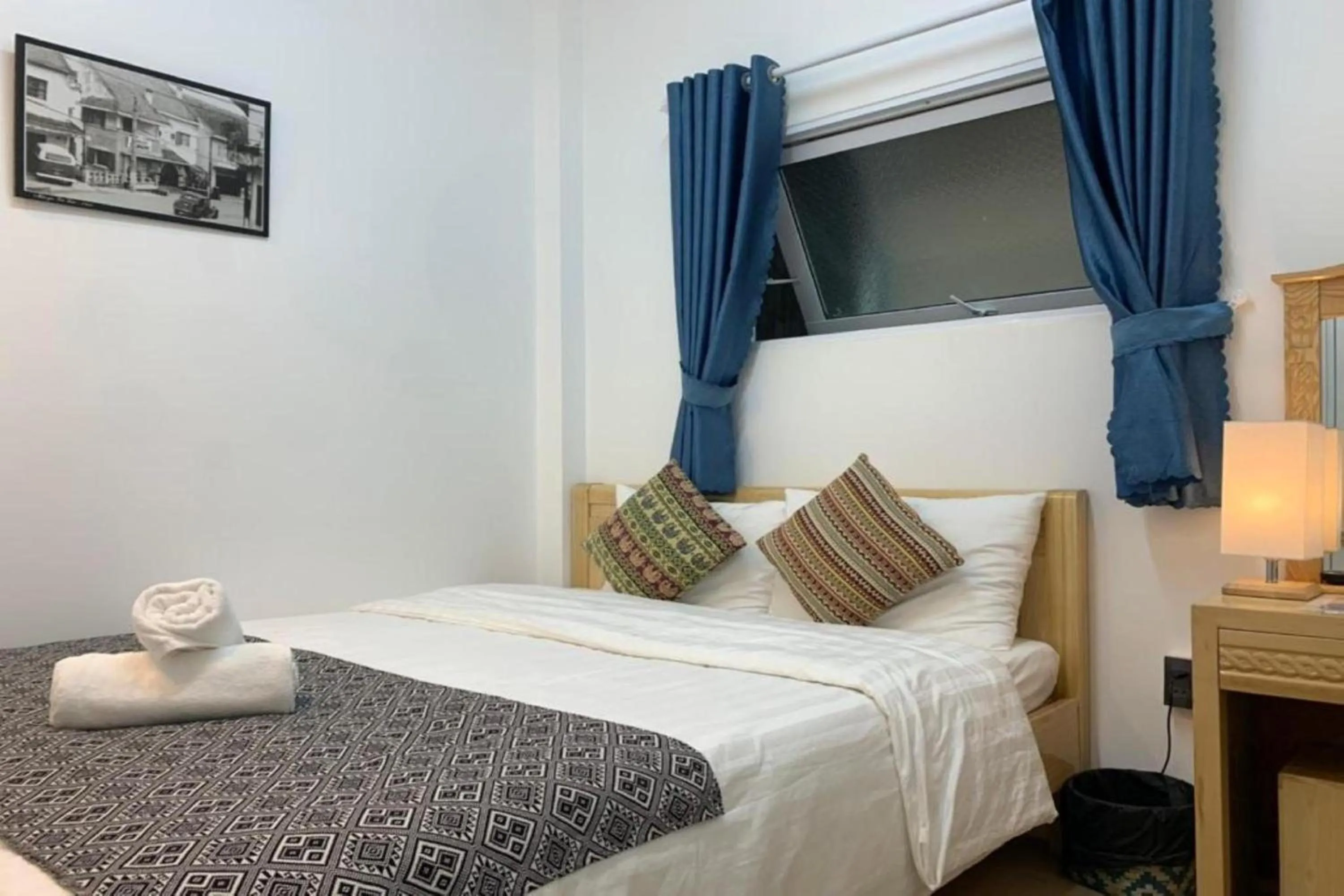 Bed in Chau Giang Hotel