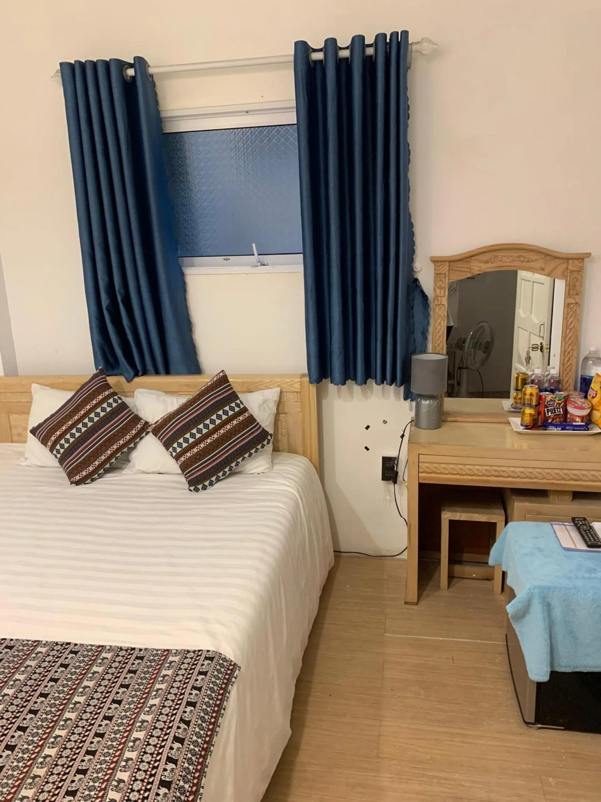 Bed in Chau Giang Hotel