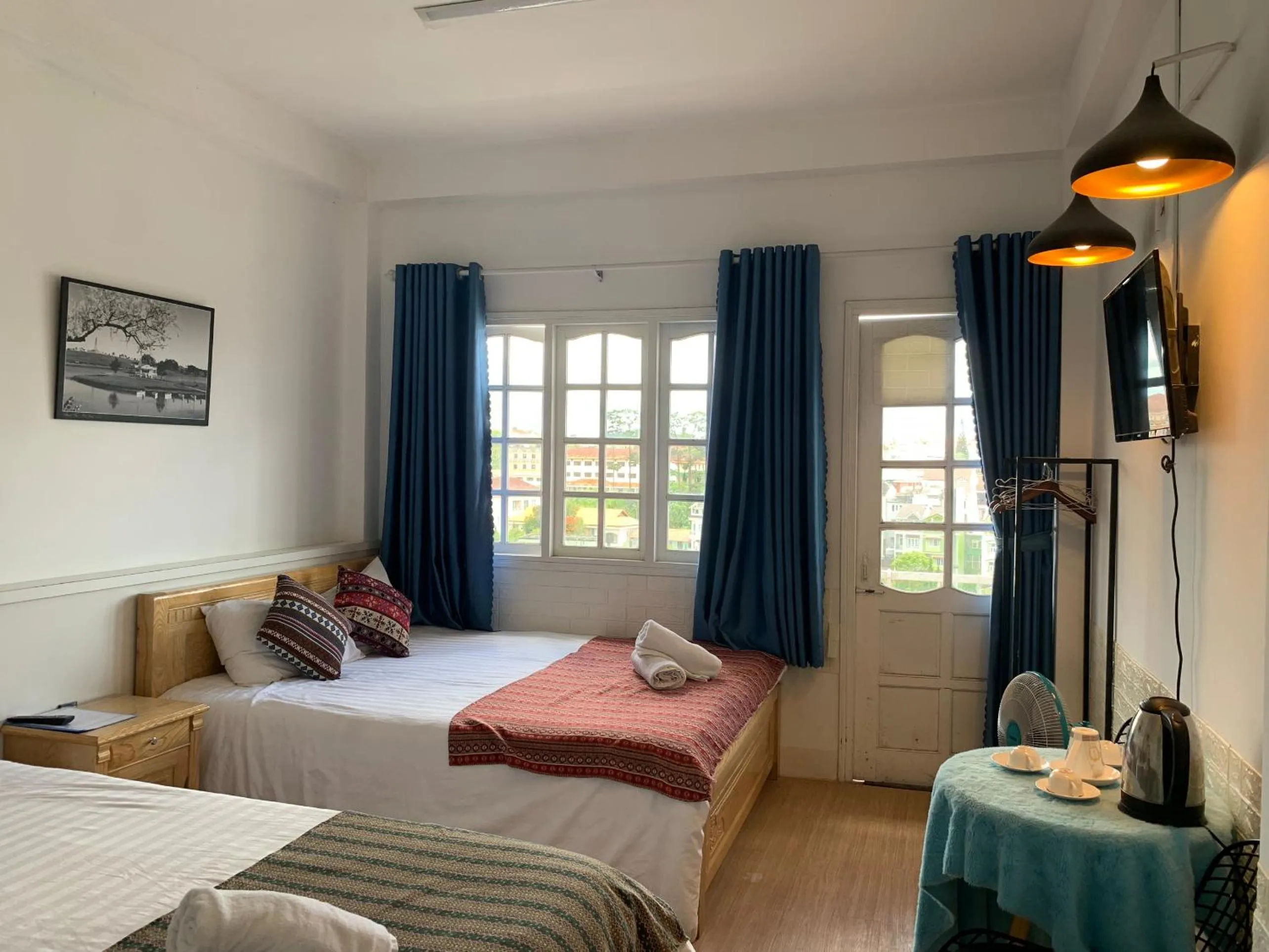 Bed in Chau Giang Hotel