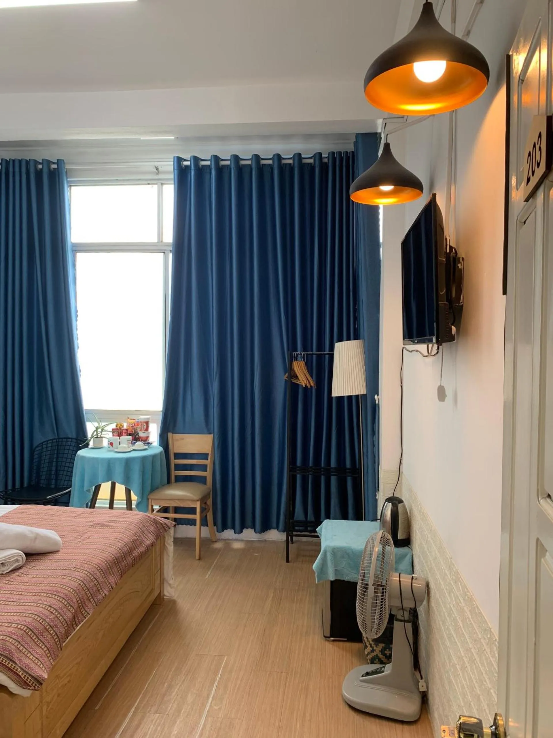 Bed in Chau Giang Hotel