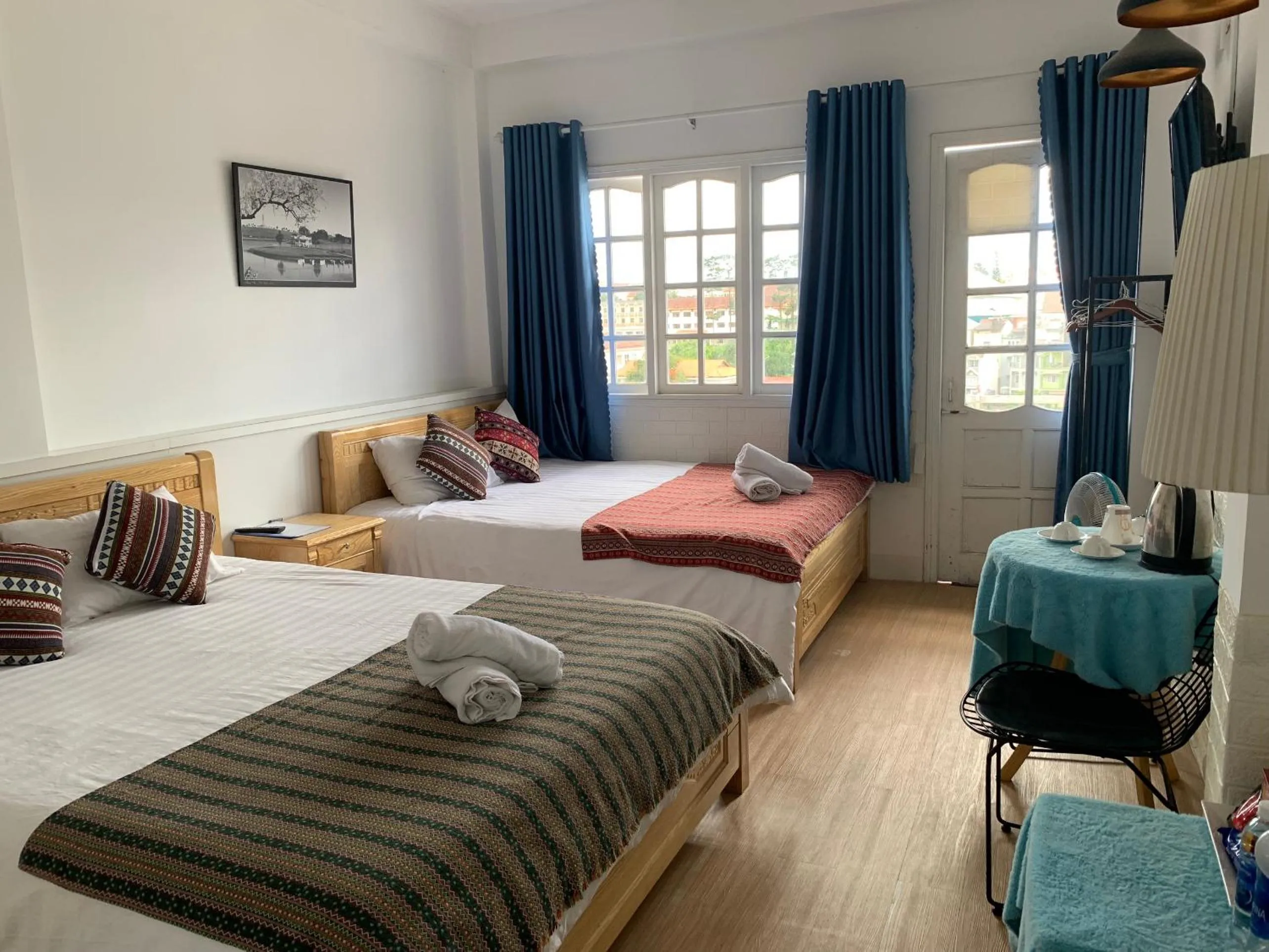 Bed in Chau Giang Hotel