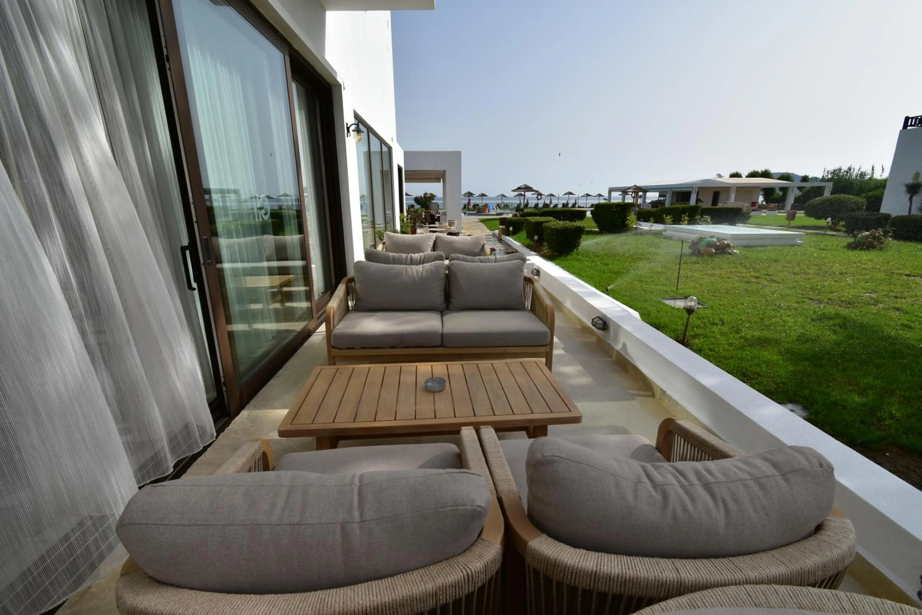 Patio in Geraniotis Hotel and Resort