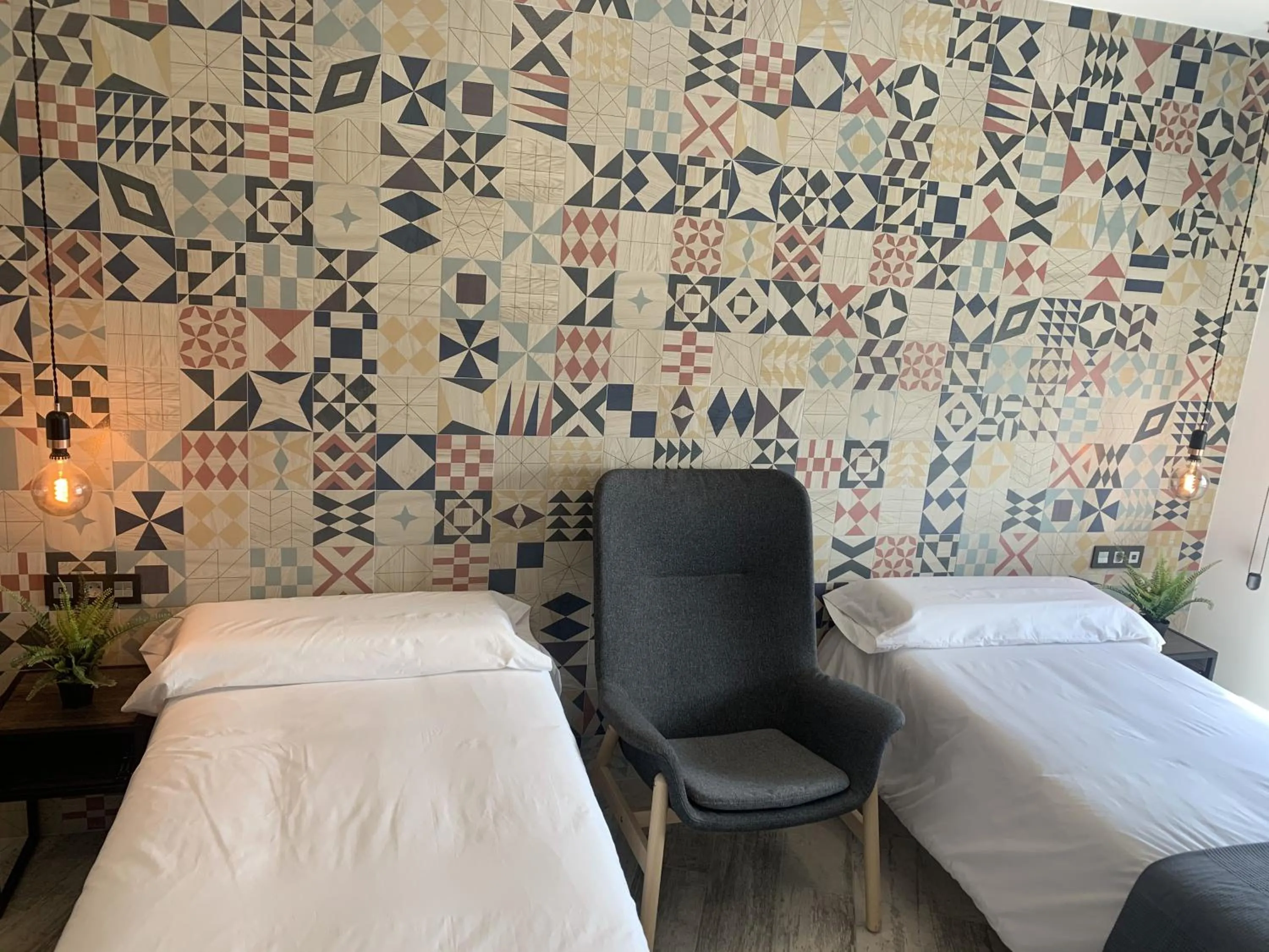 Bed in Hotel Riojano