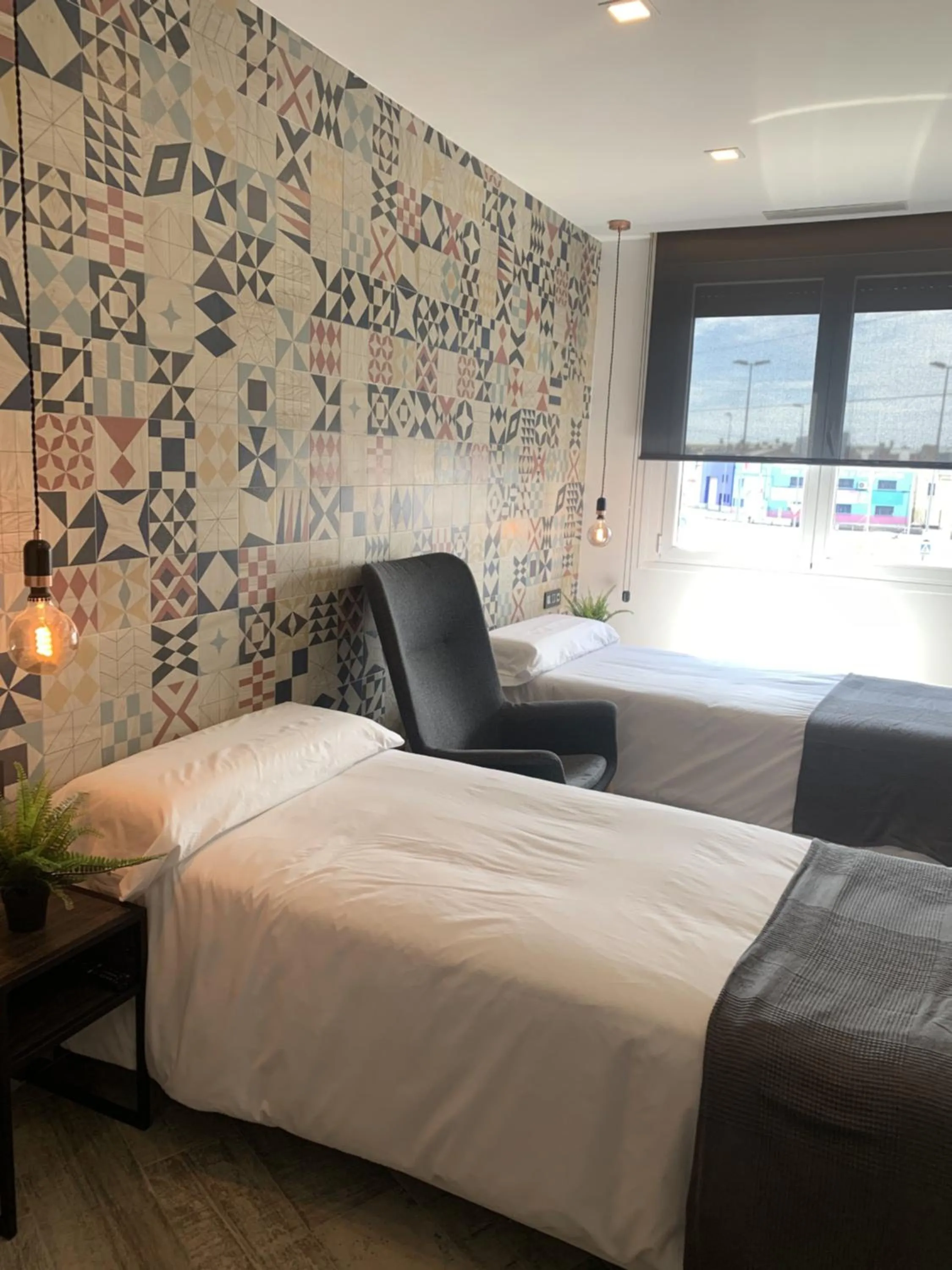 Bed in Hotel Riojano