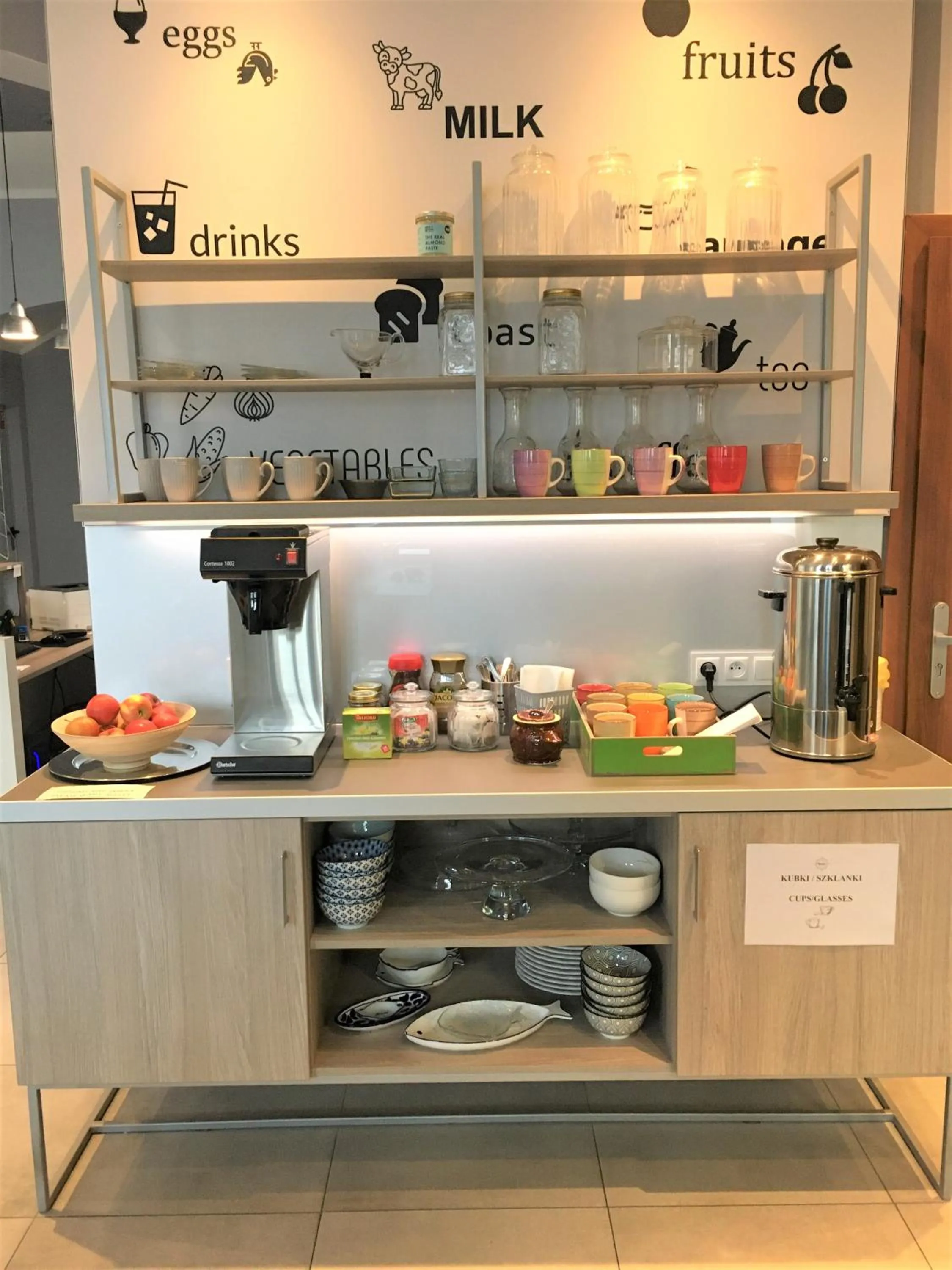 Coffee/tea facilities in Hostel Annamarie