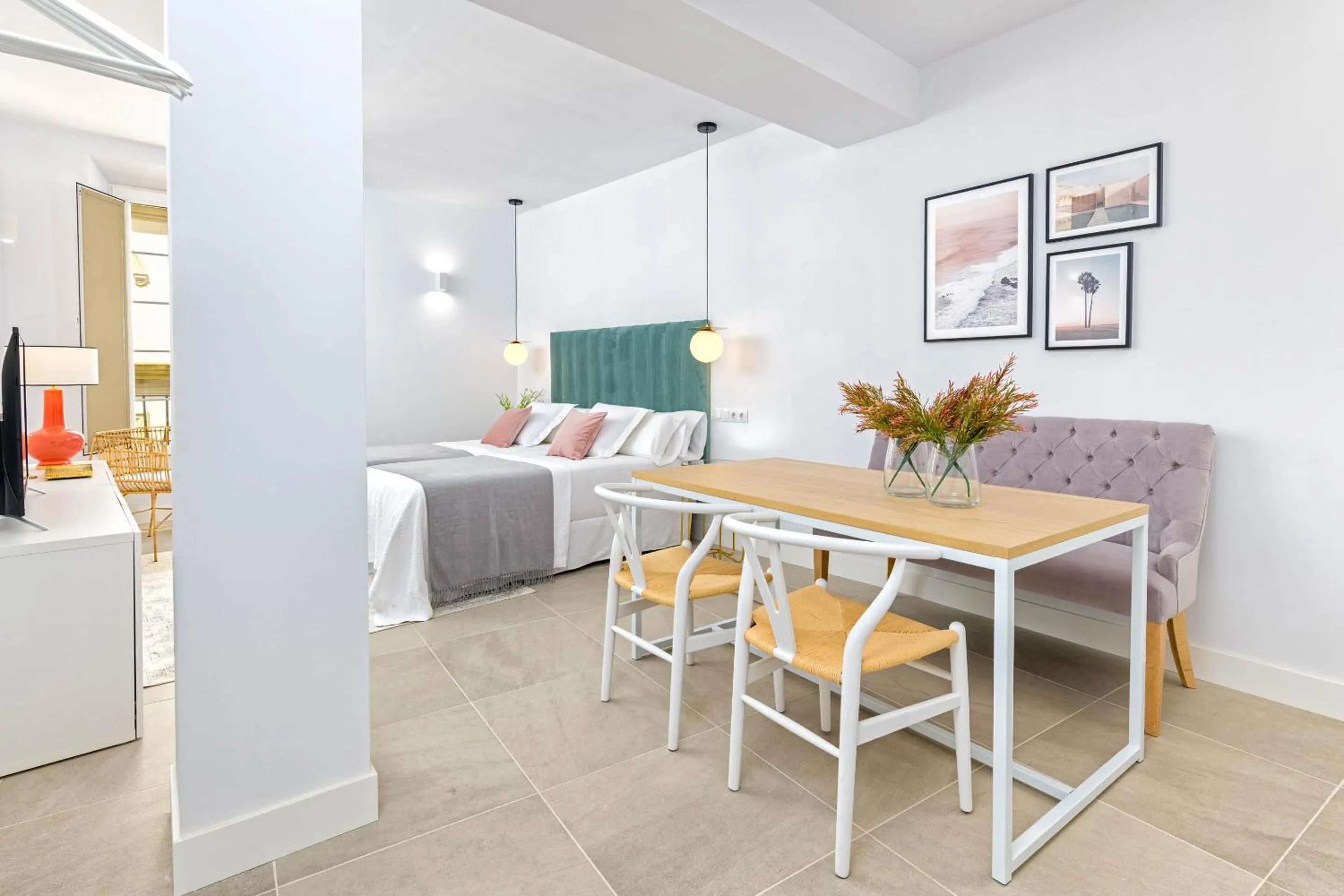 Living room in iloftmalaga San Juan